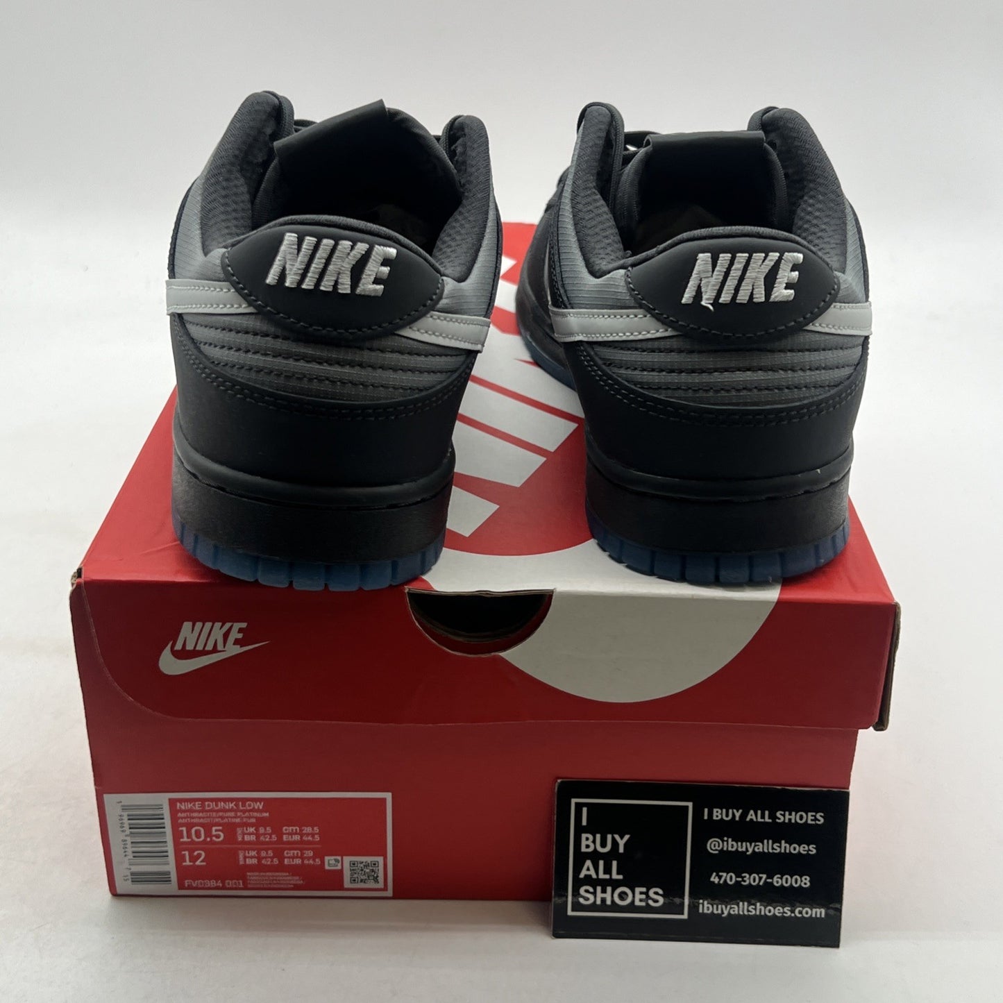 Size 10.5 - Nike Dunk Low Anthracite (FV0384-001)
