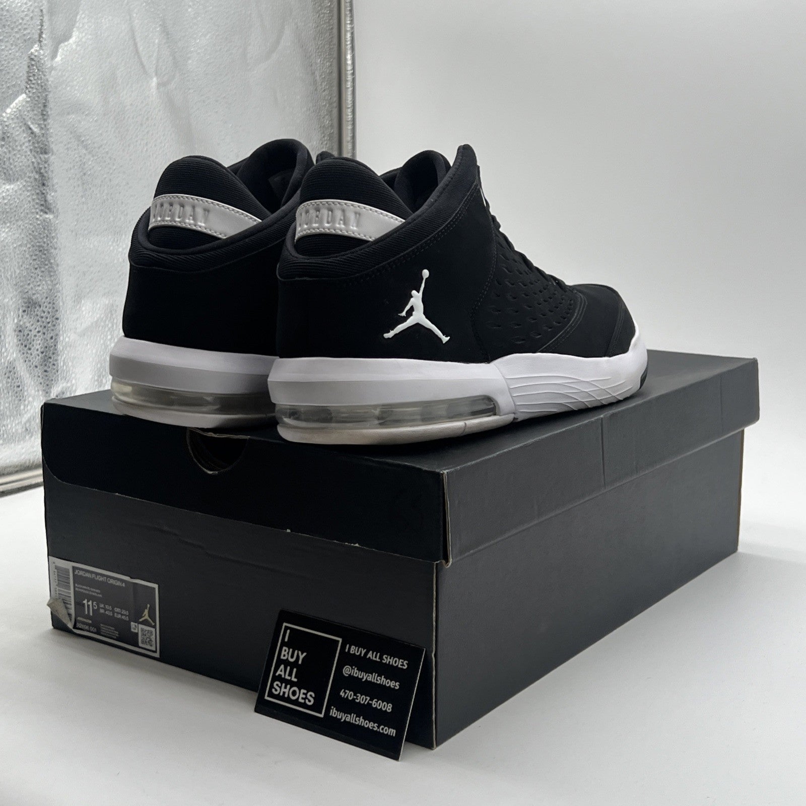 Size 11.5 - Jordan Flight Origin 4 Black (921196-001)
