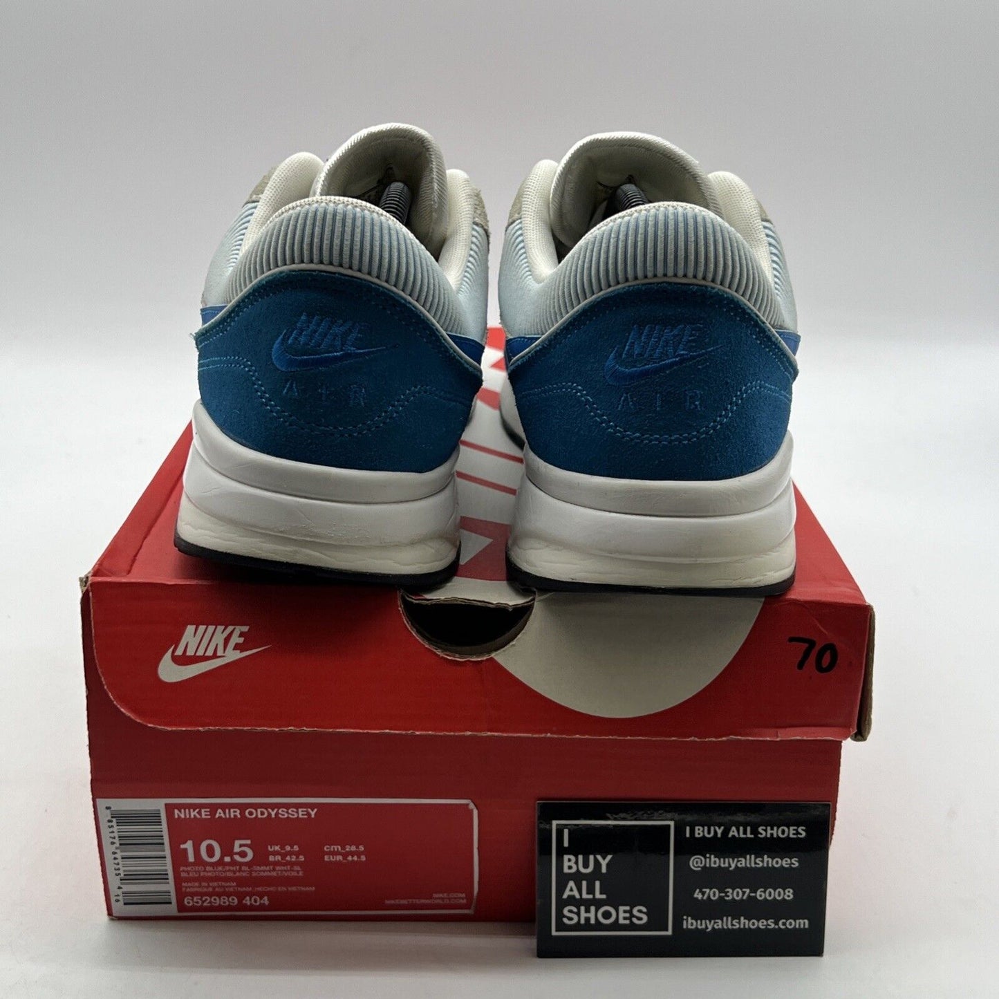 Size 10.5 - Nike Air Odyssey Photo Blue (652989-404)