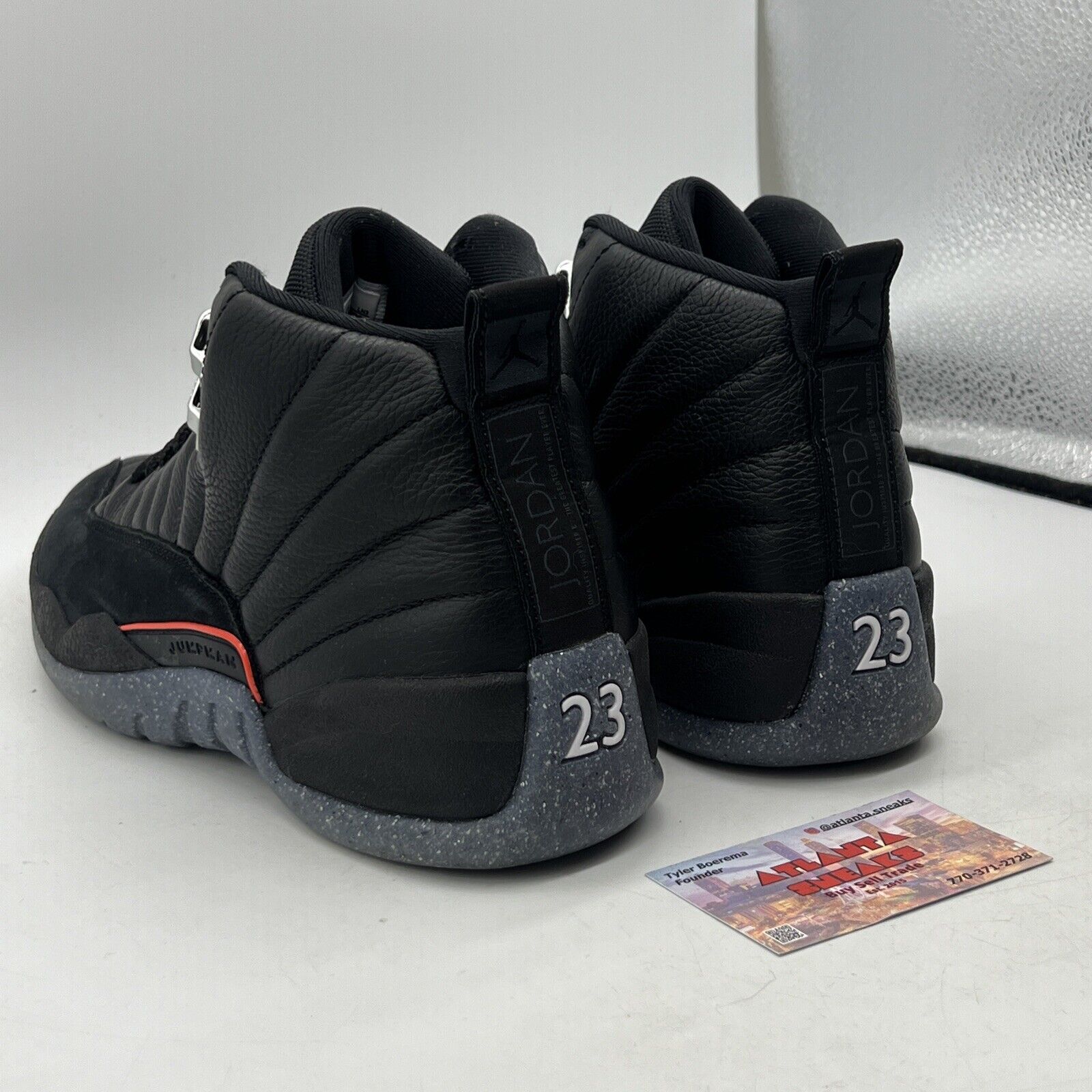 Size 9.5 - Air Jordan 12 Utility Grind Black Grey Suede Leather (DC1062-006)