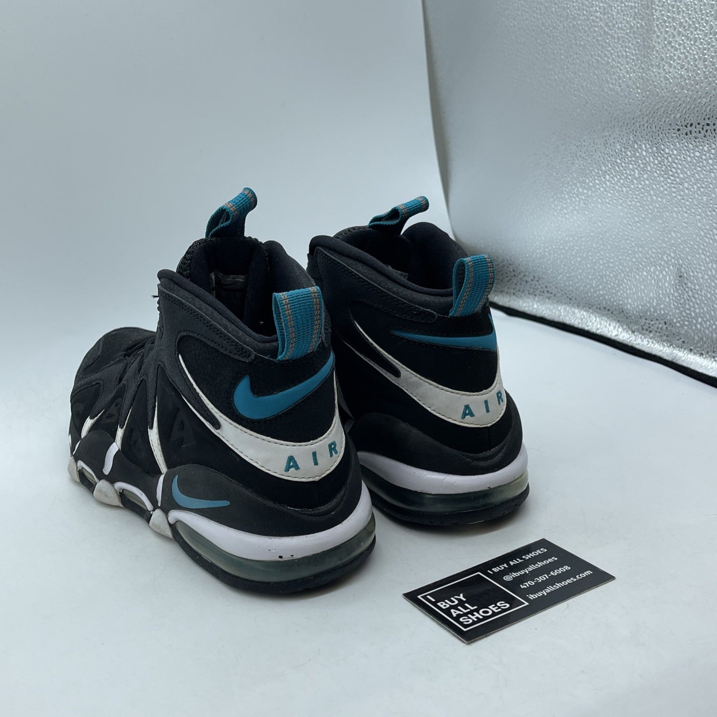 Size 9 - Nike Air Max Cb34 Black White Blue Suede Leather (414243-001)