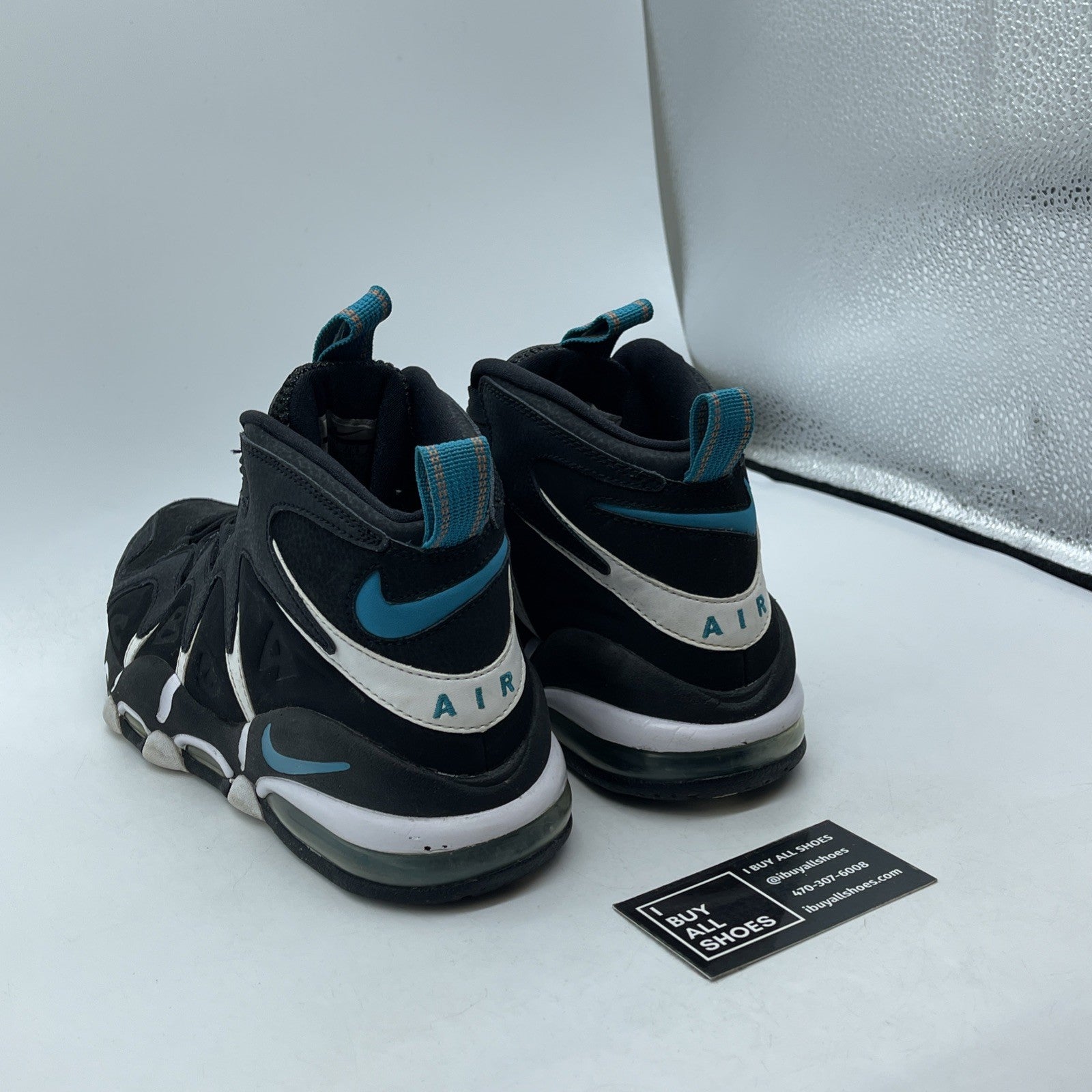 Size 9 - Nike Air Max Cb34 Black White Blue Suede Leather (414243-001)