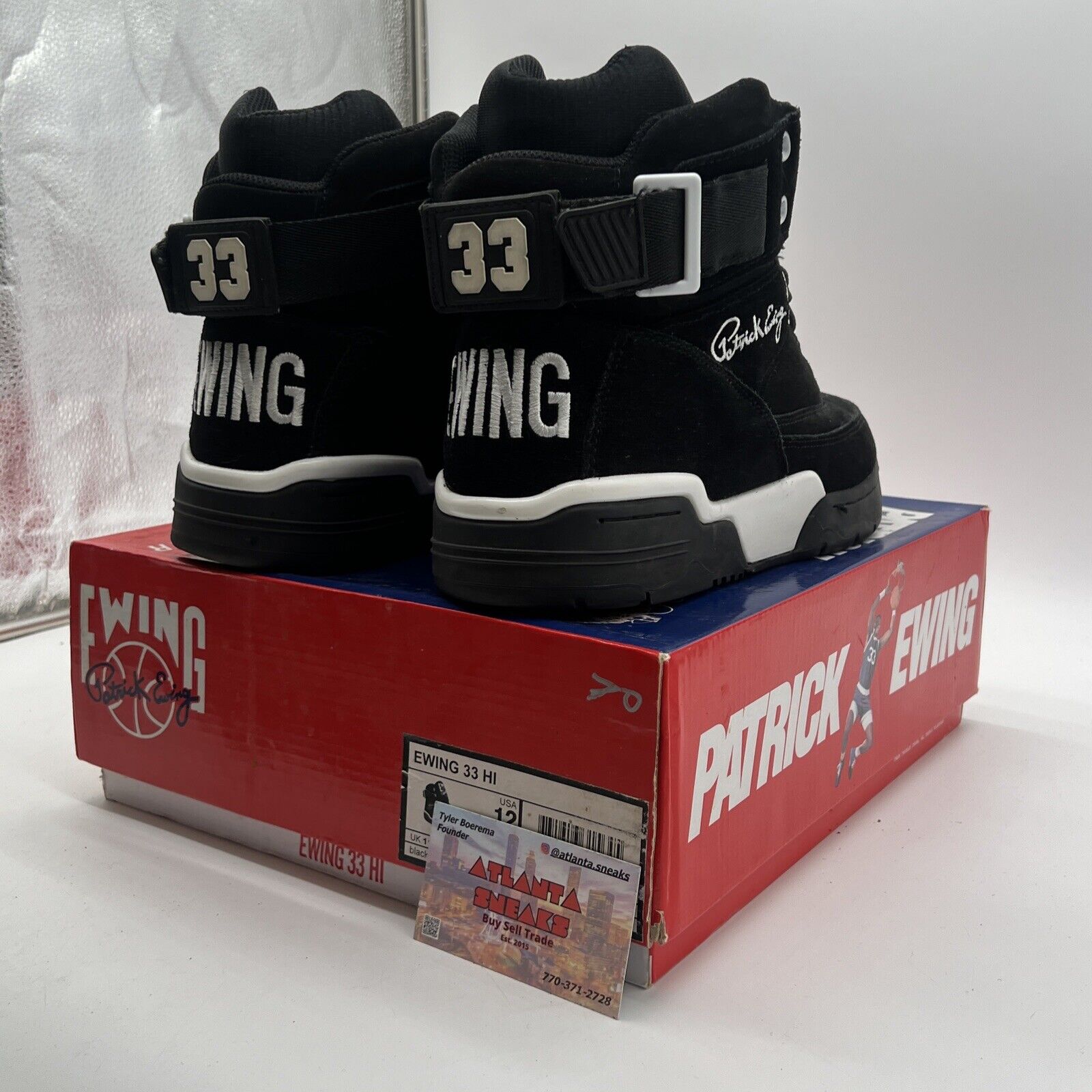 Size 12 - Ewing Athletics 33 Hi Color Black Suede (1EW90013-018)