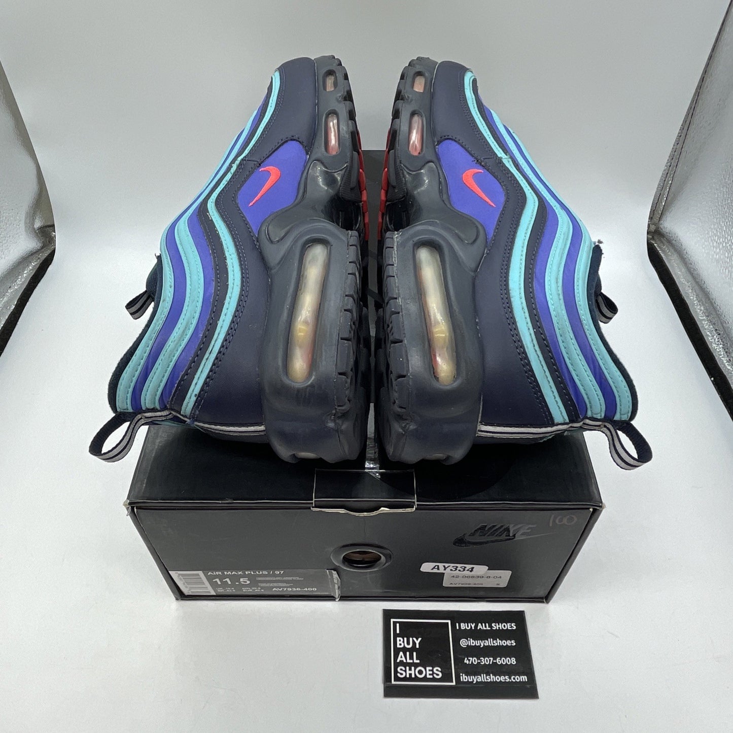 Size 11.5 - Nike Air Max Plus/97 Discover Your Air Blue Black (AV7936-400)