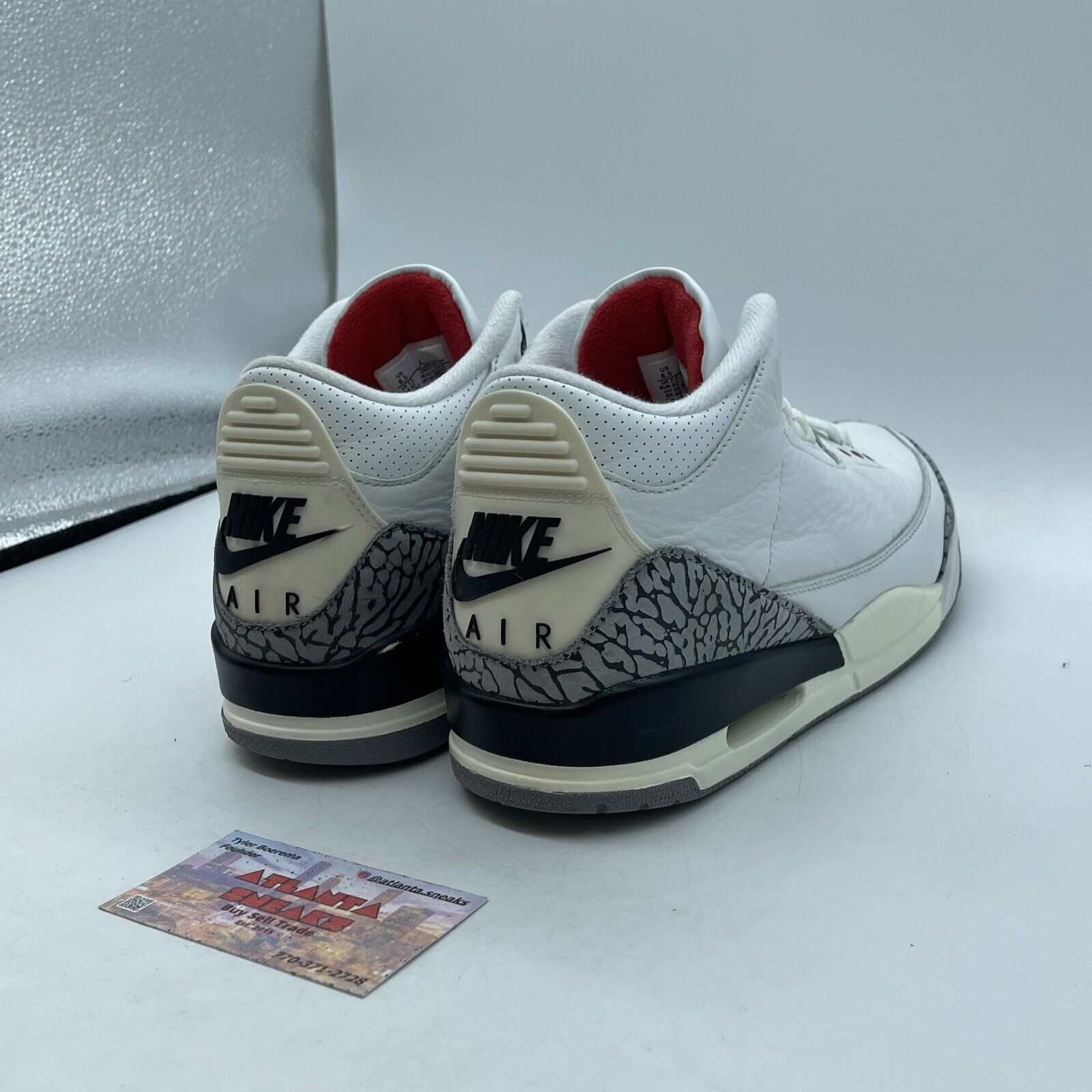 Size 8.5 - Jordan 3 Retro Mid White Cement Reimagined Suede Leather (DN3707-100)