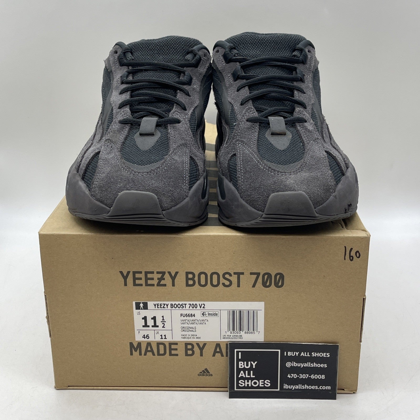 Size 11.5 - adidas Yeezy Boost 700 V2 Vanta (FU6684)