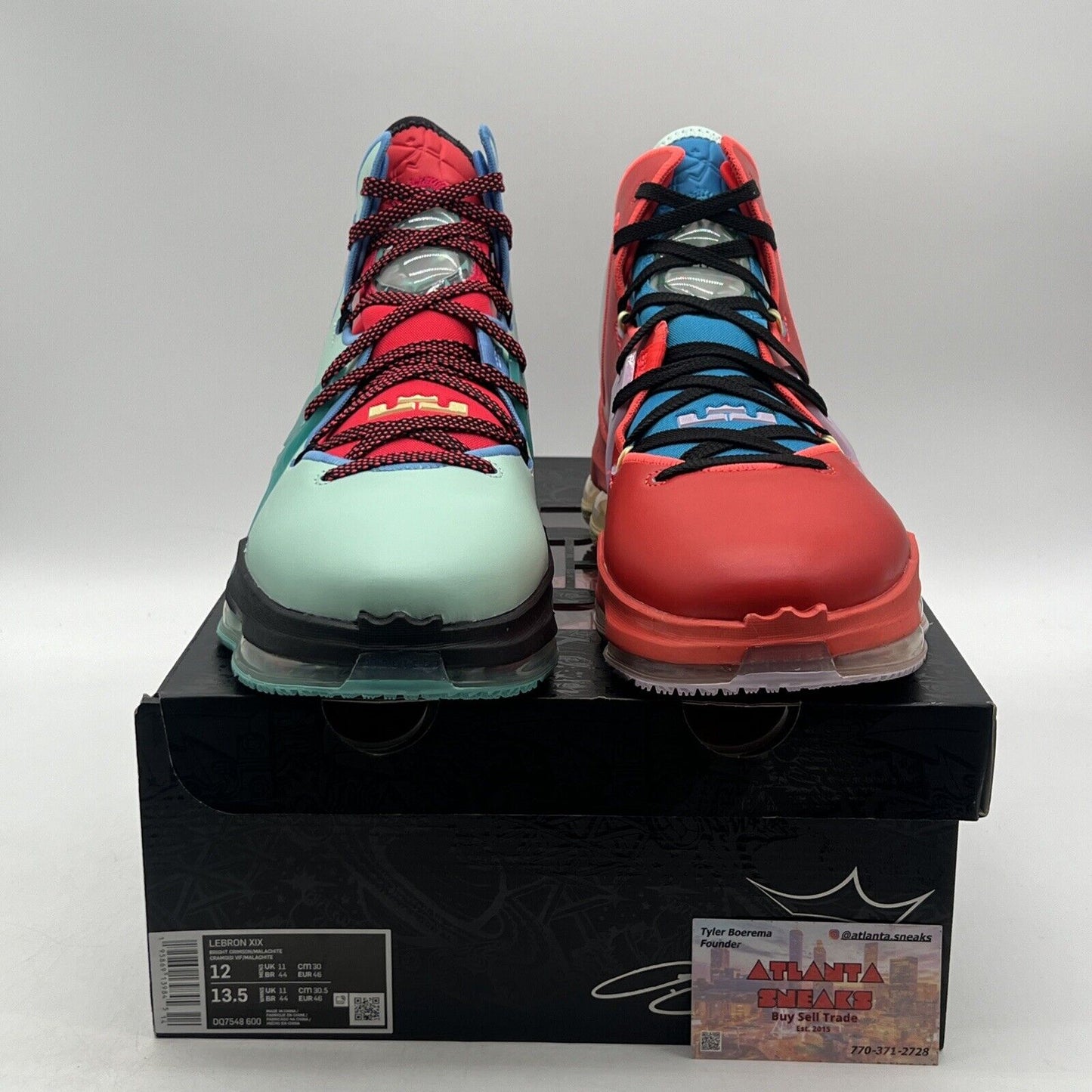 Size 12 - Nike LeBron 19 LeBronival Red Yellow Blue Green Leather (DQ7548-600)