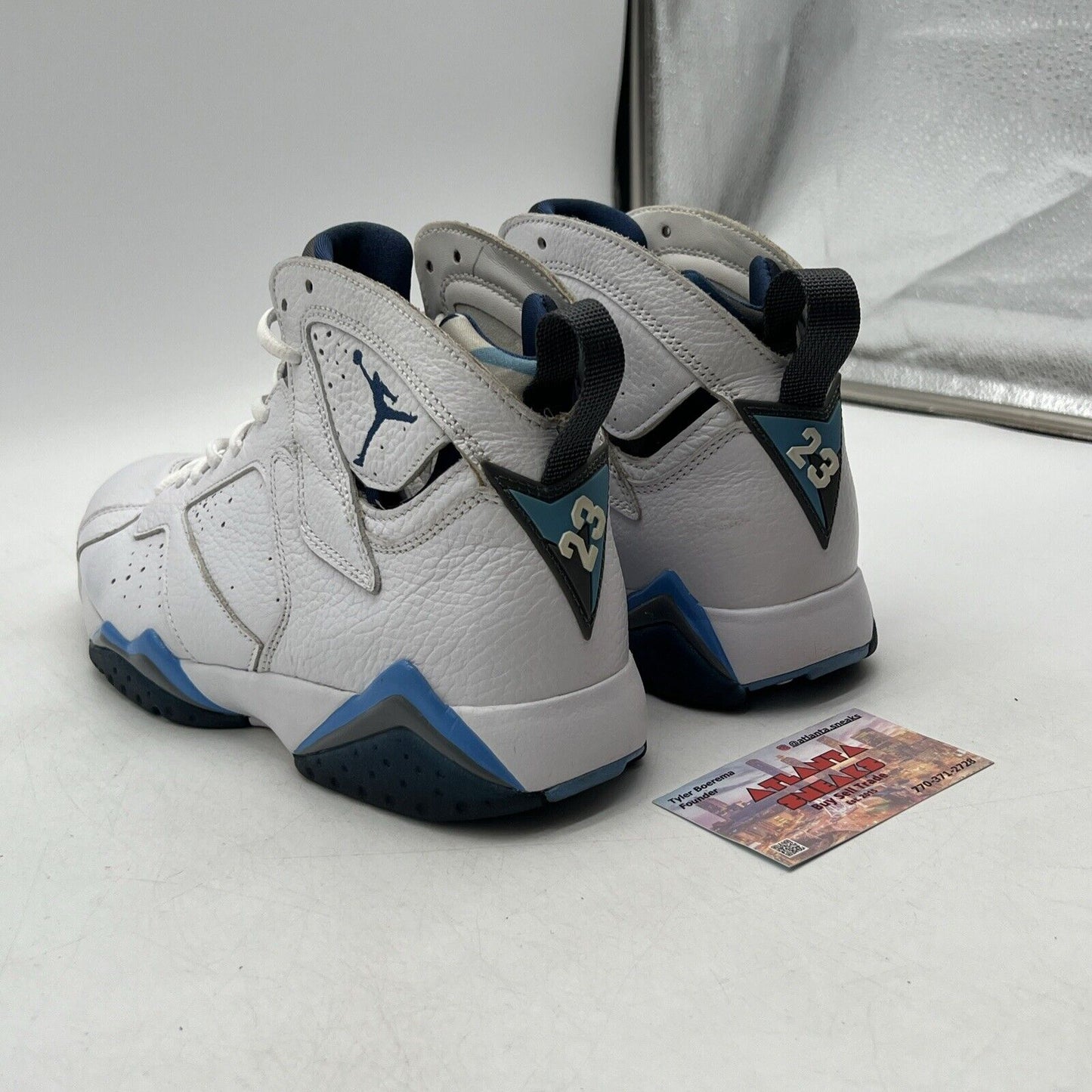 Size 8 - Air Jordan 7 Retro 2015 French Blue White Leather (304775-107)