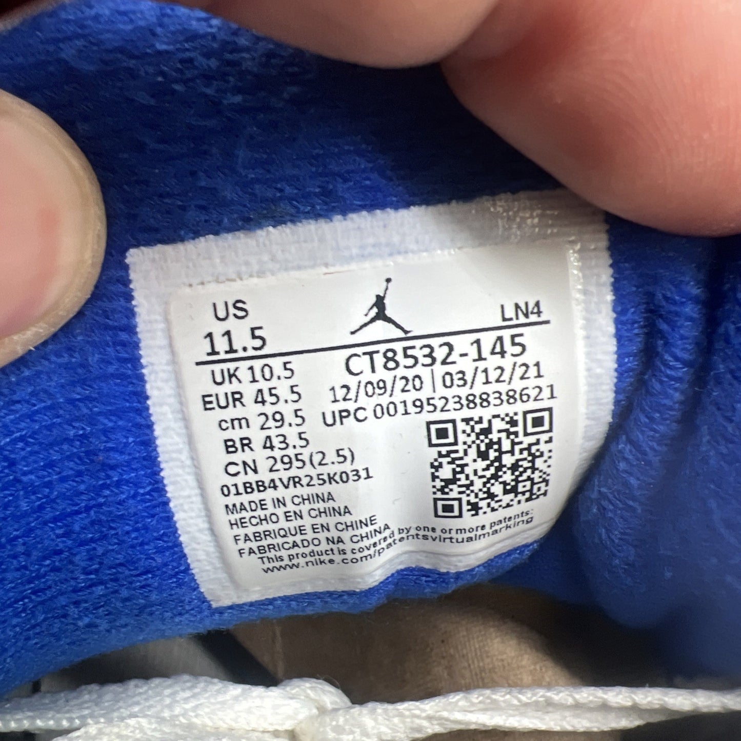 Size 11.5 - Air Jordan 3 Retro Mid Racer Blue (CT8532-145)