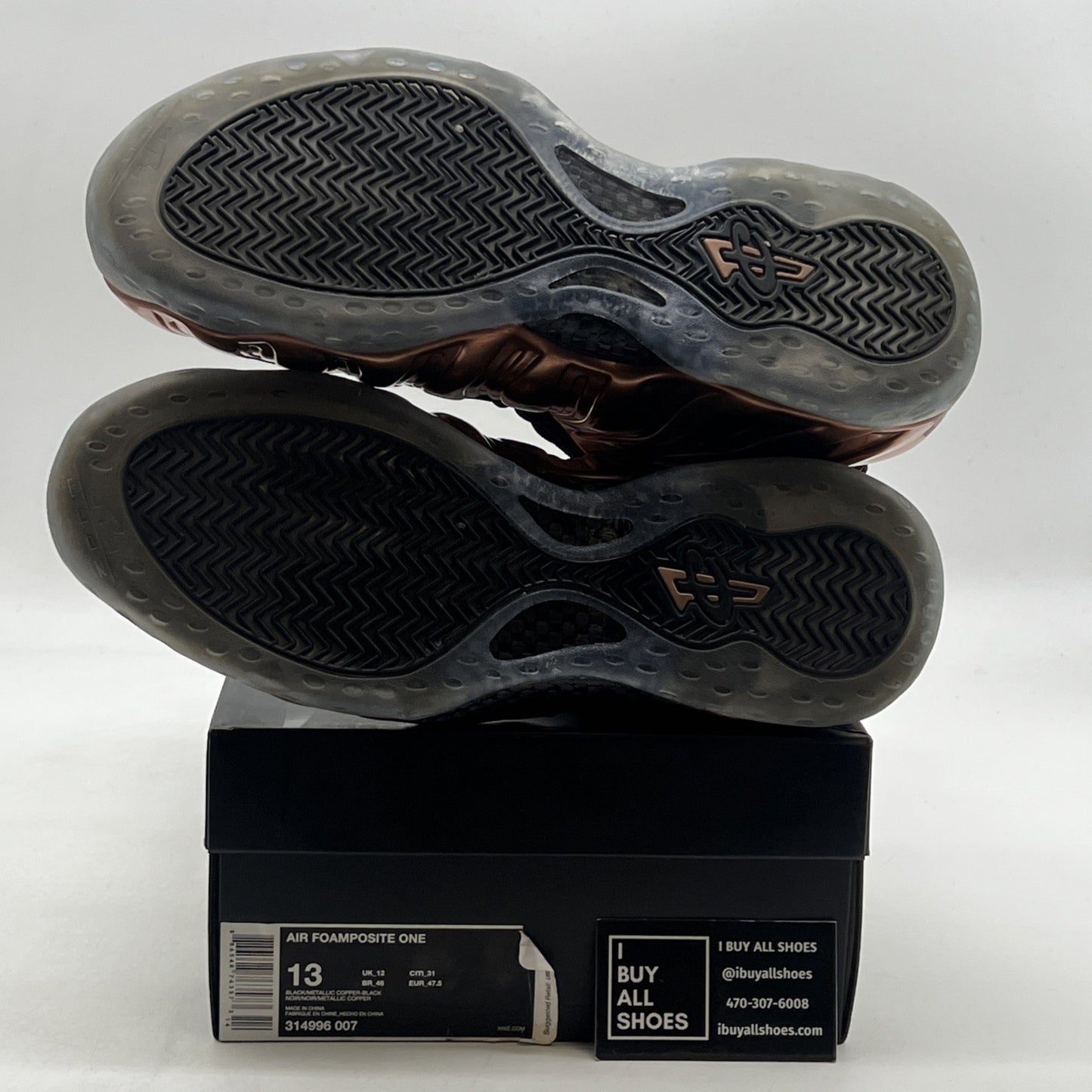 Size 13 - Nike Air Foamposite One 2017 Copper (314996-007)