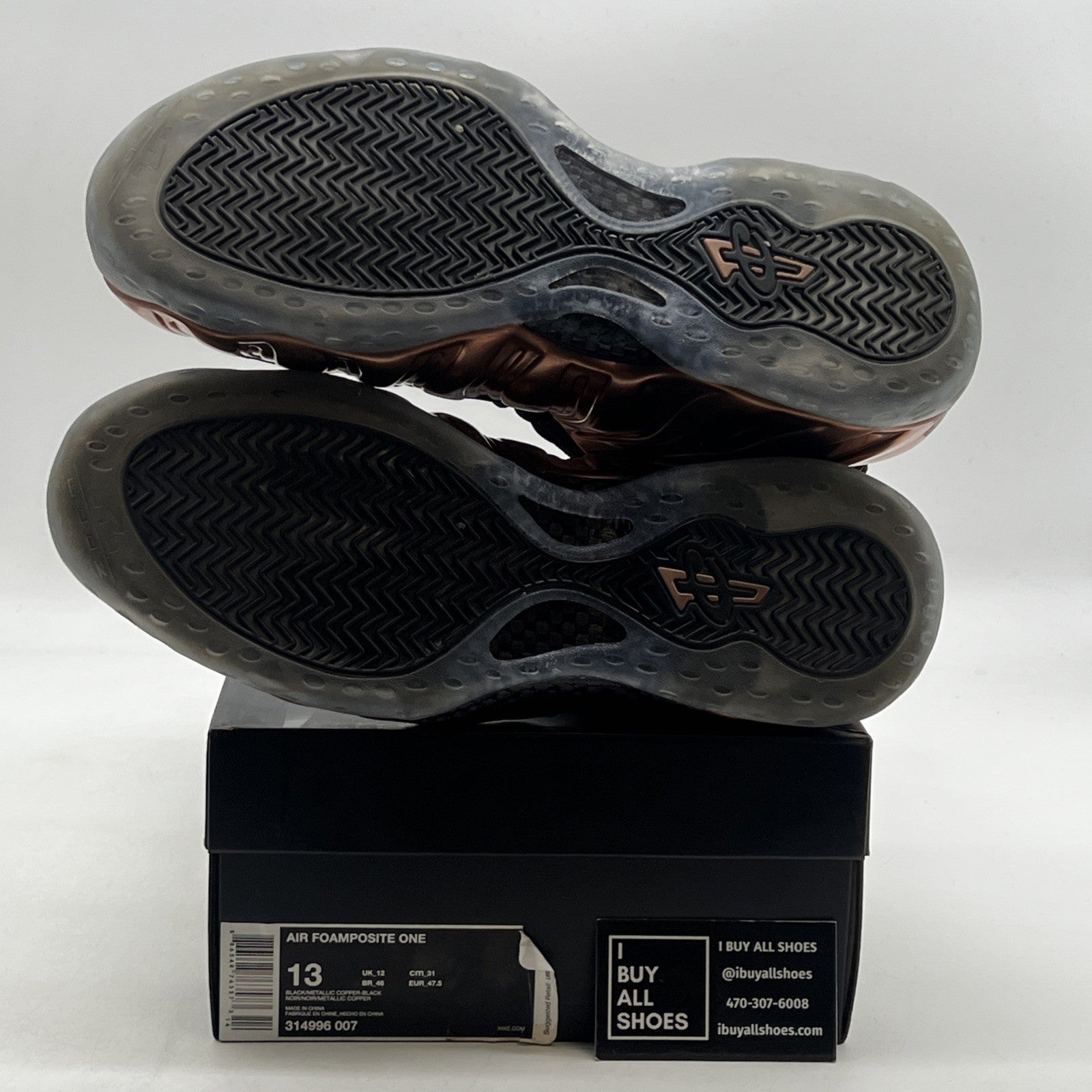Size 13 - Nike Air Foamposite One 2017 Copper (314996-007)