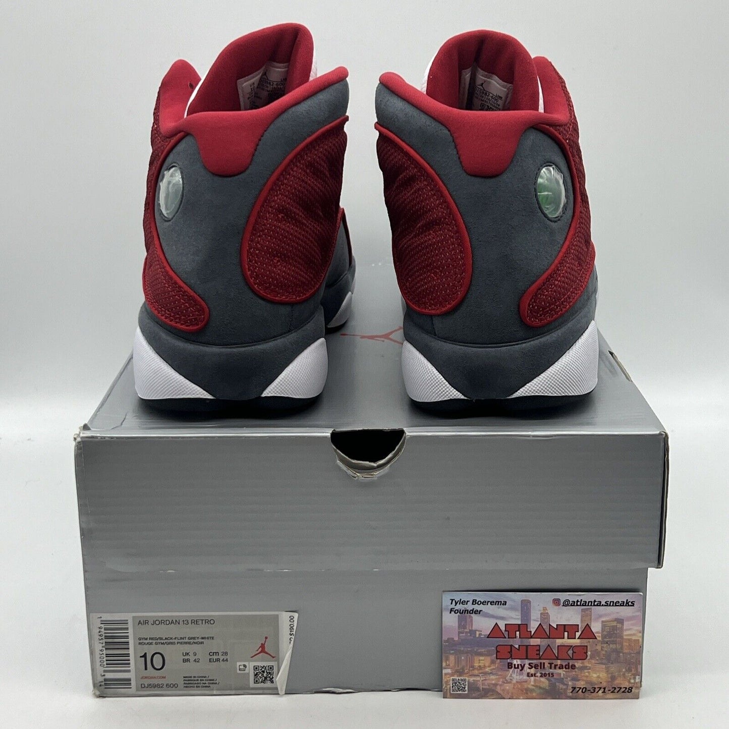 Size 10 - Jordan 13 Red/White - DJ5982600 Brand New Og All Grey