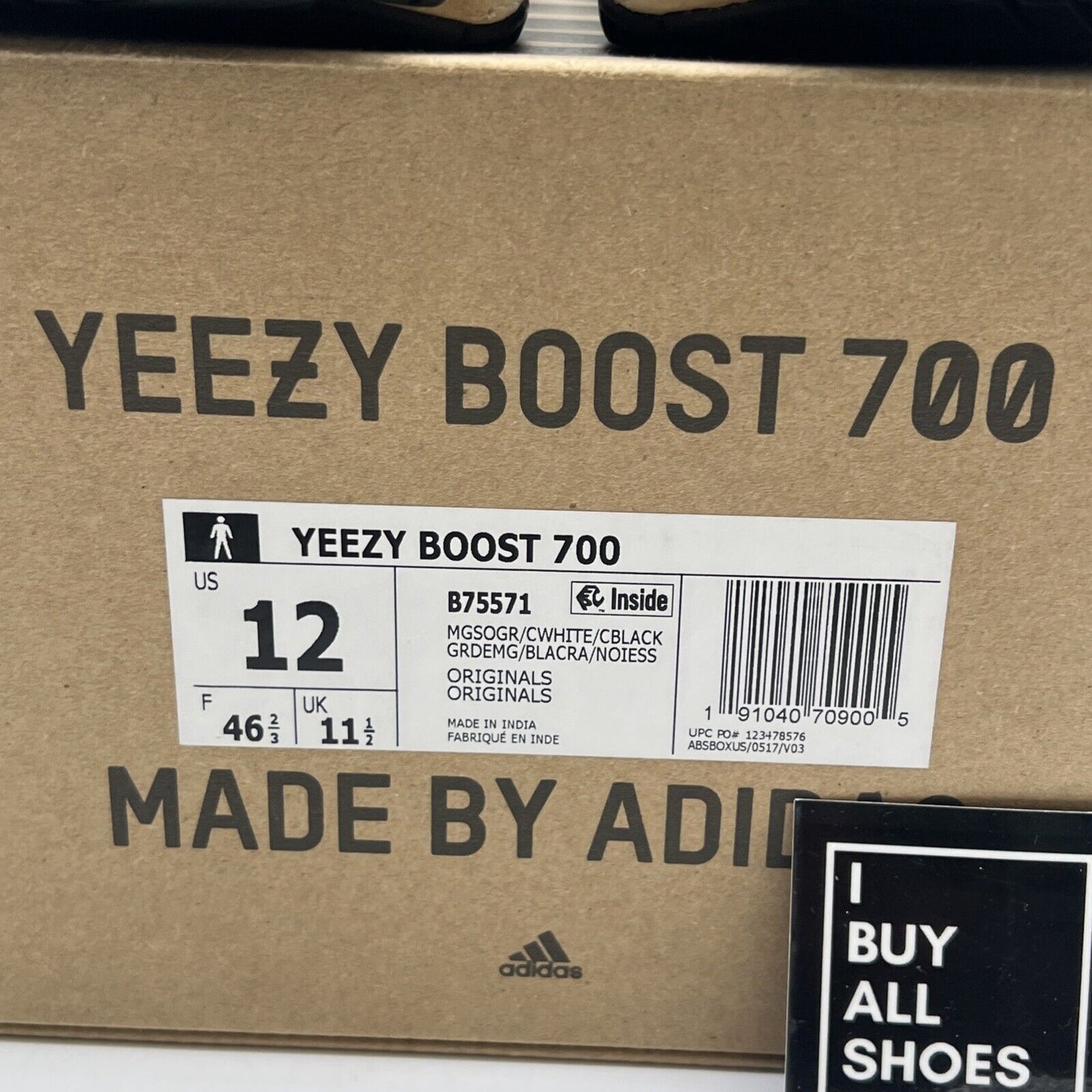 Size 12 - Adidas Yeezy Boost 700 Low Wave Runner (B75571)