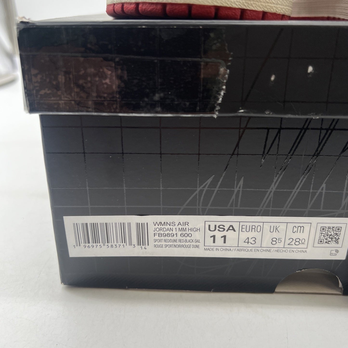 Size 11W - Air Jordan 1 Method of Make High Sport Red W (FB9891-600)