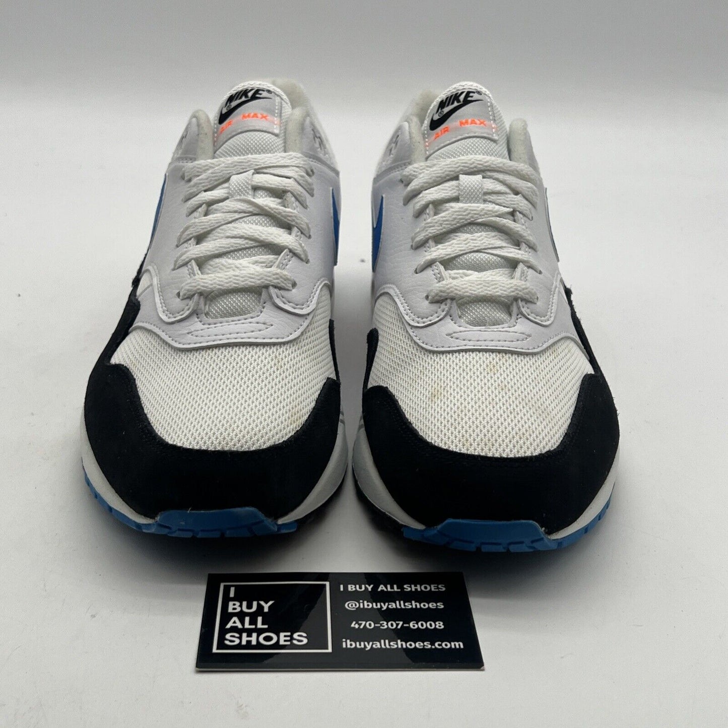 Size 11.5 - Nike Air Max 1 Photo Blue Total Orange (AH8145-112)