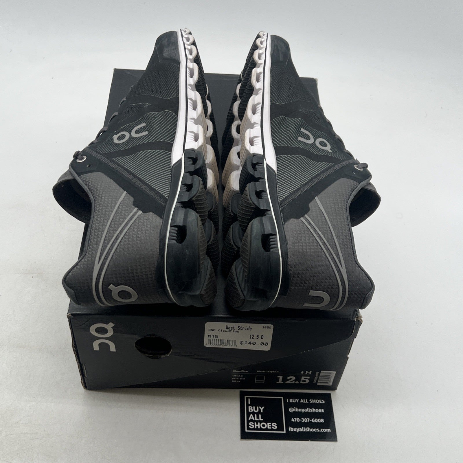 Size 12.5 - On Cloud Mens Running Athletic Shoes Dark Grey