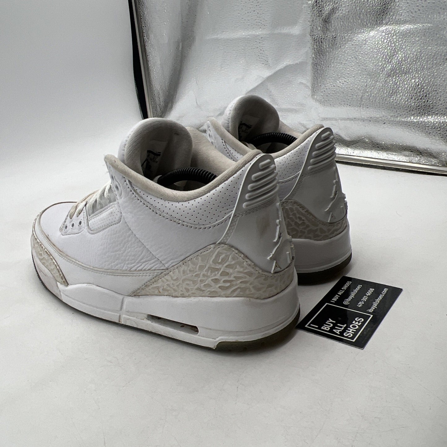 Size 9 - Air Jordan 3 Retro Triple White (136064-111)