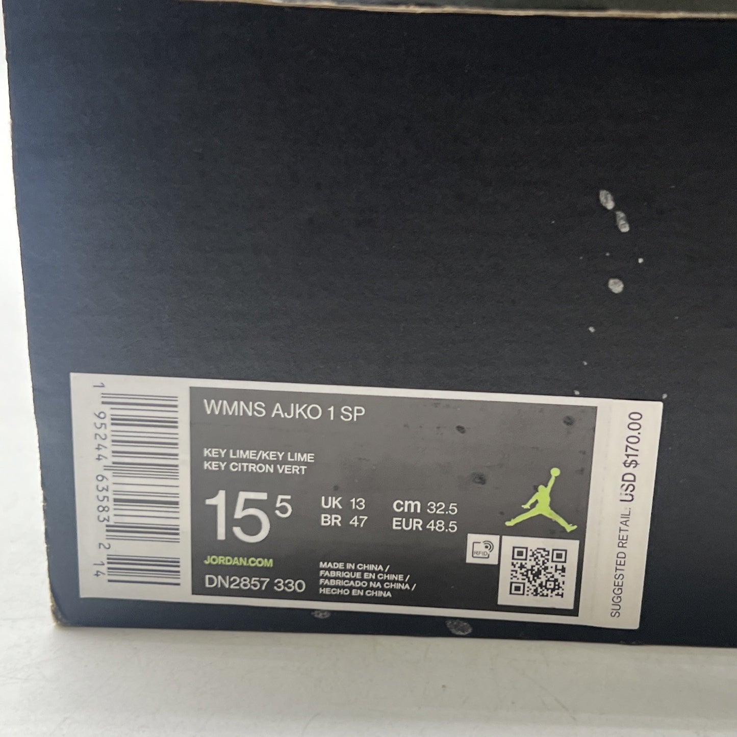 Size 15.5 - Billie Eilish x Air Jordan 1 KO Volt W (DN2857-330)
