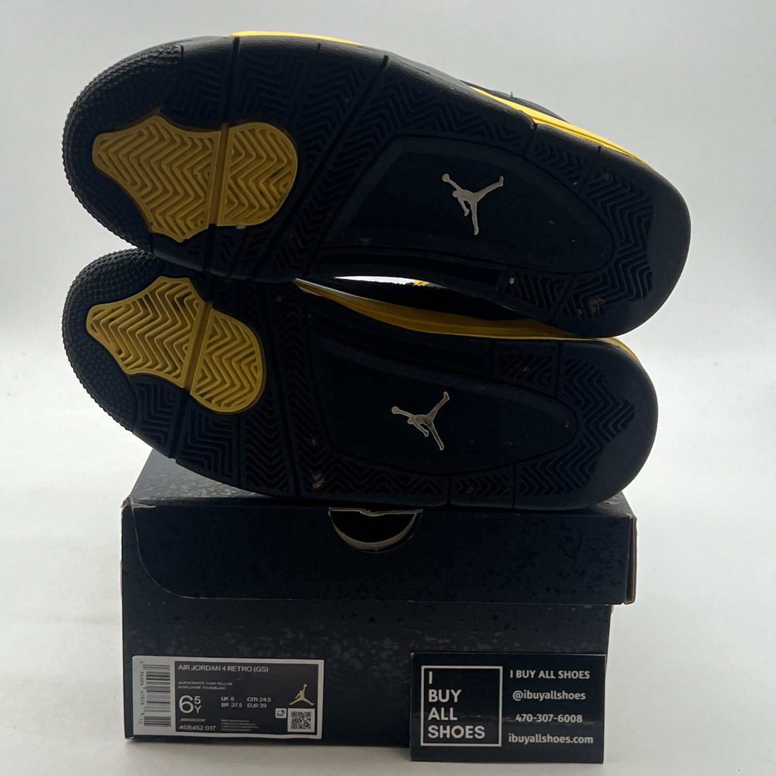 Size 6.5 - Air Jordan 4 Retro Mid Thunder (408452-017)