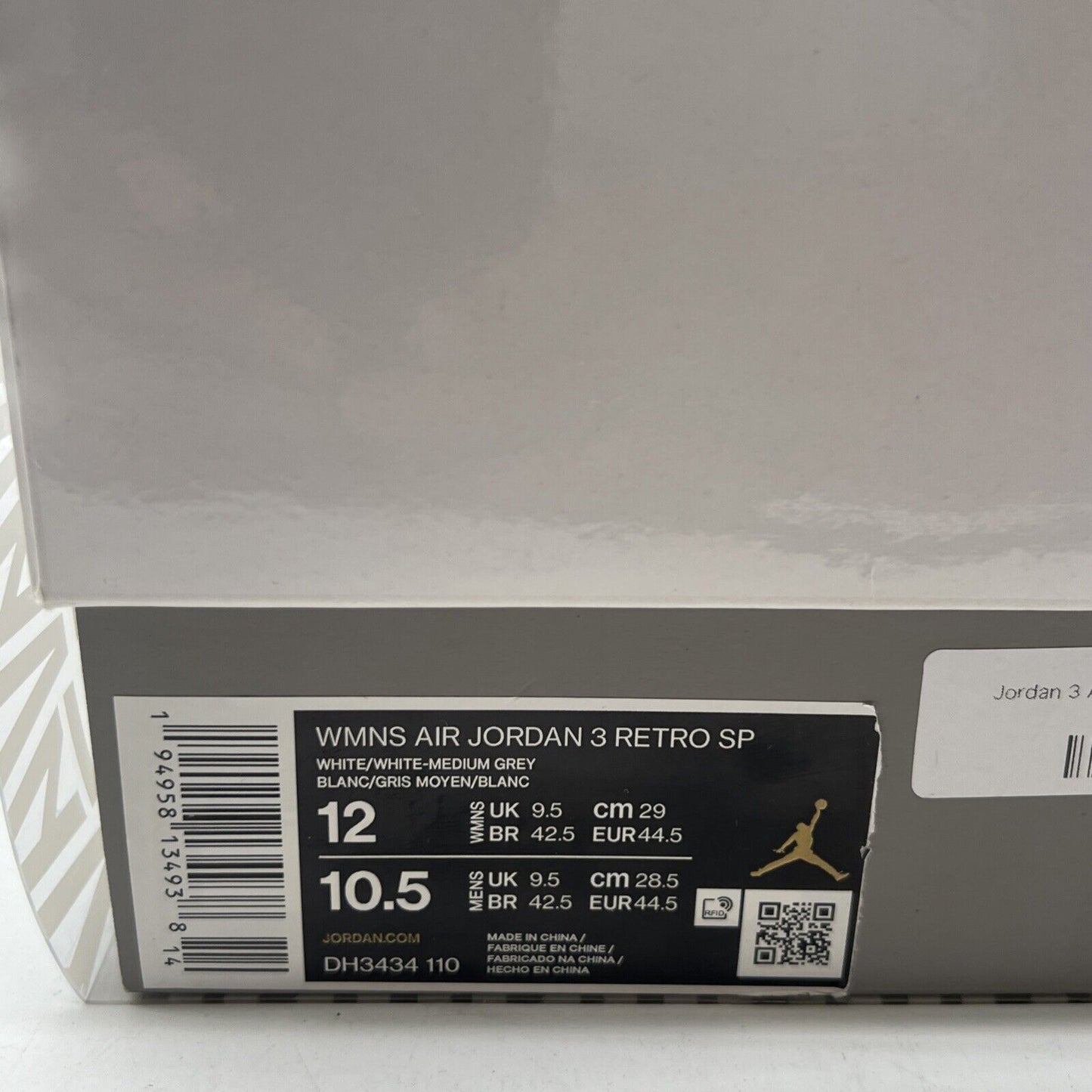Size 12 - Air Jordan 3 Retro SP x A Ma Maniere Low Raised By Women W DH3434-110