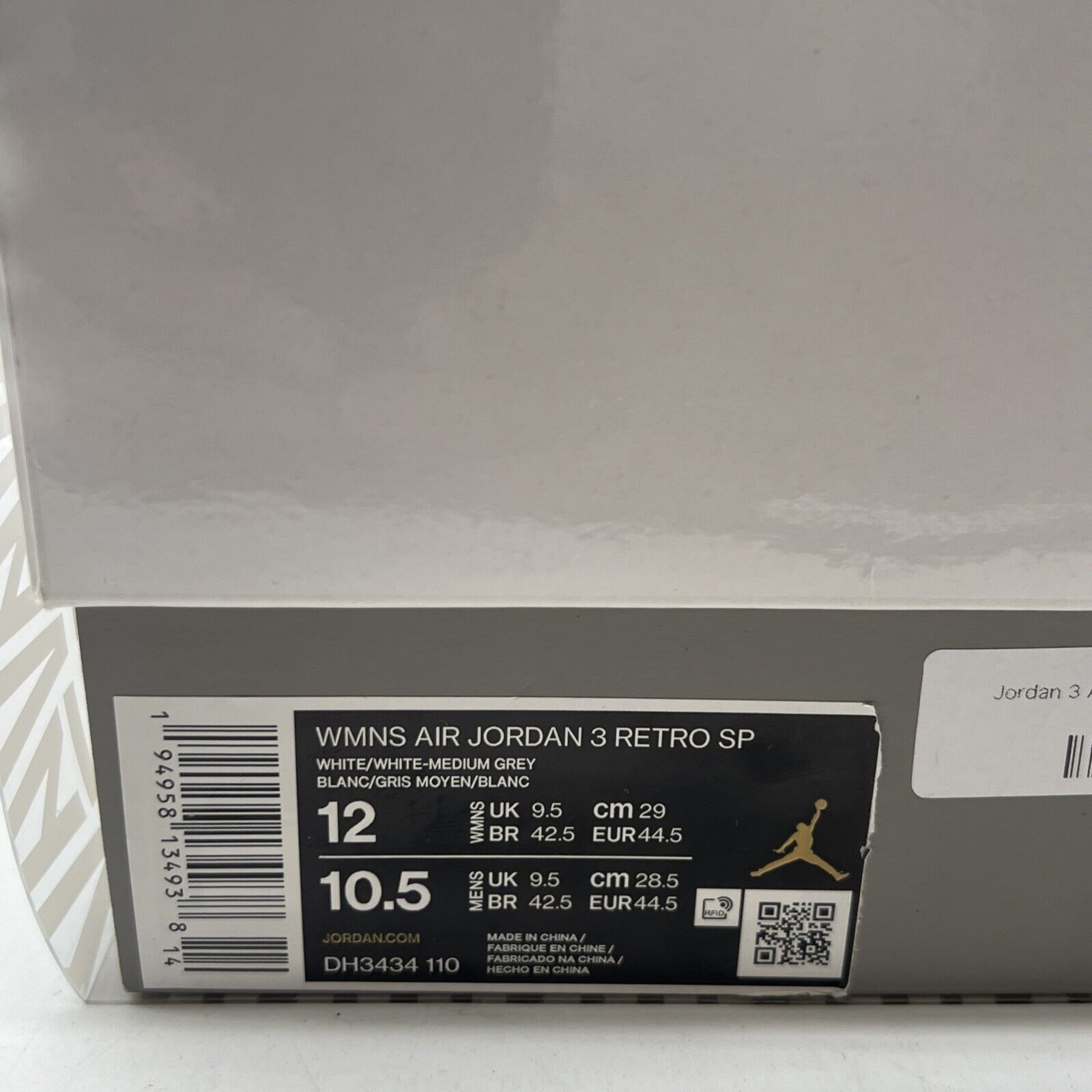 Size 12 - Air Jordan 3 Retro SP x A Ma Maniere Low Raised By Women W DH3434-110