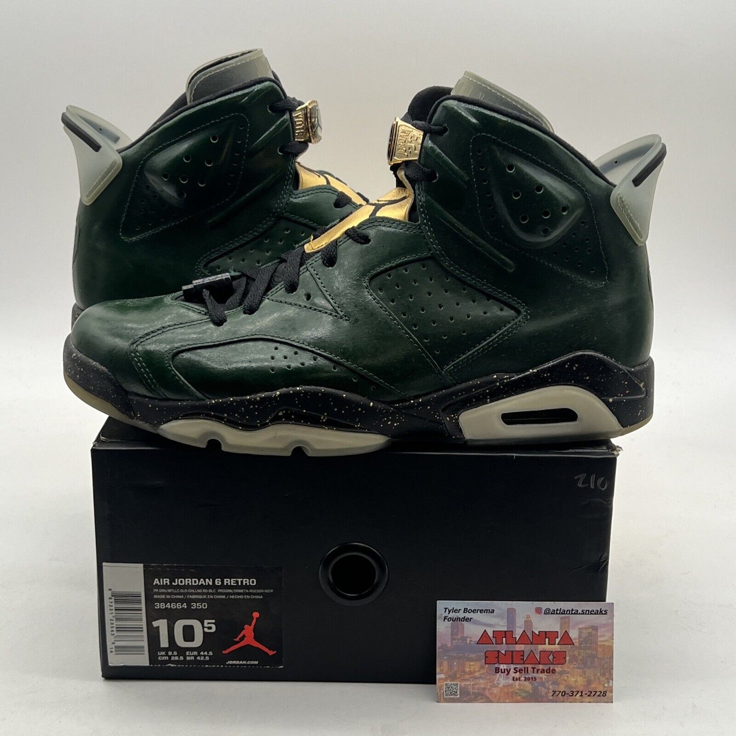 Size 10.5 - Air Jordan 6 Retro Champagne Bottle (384664-350)