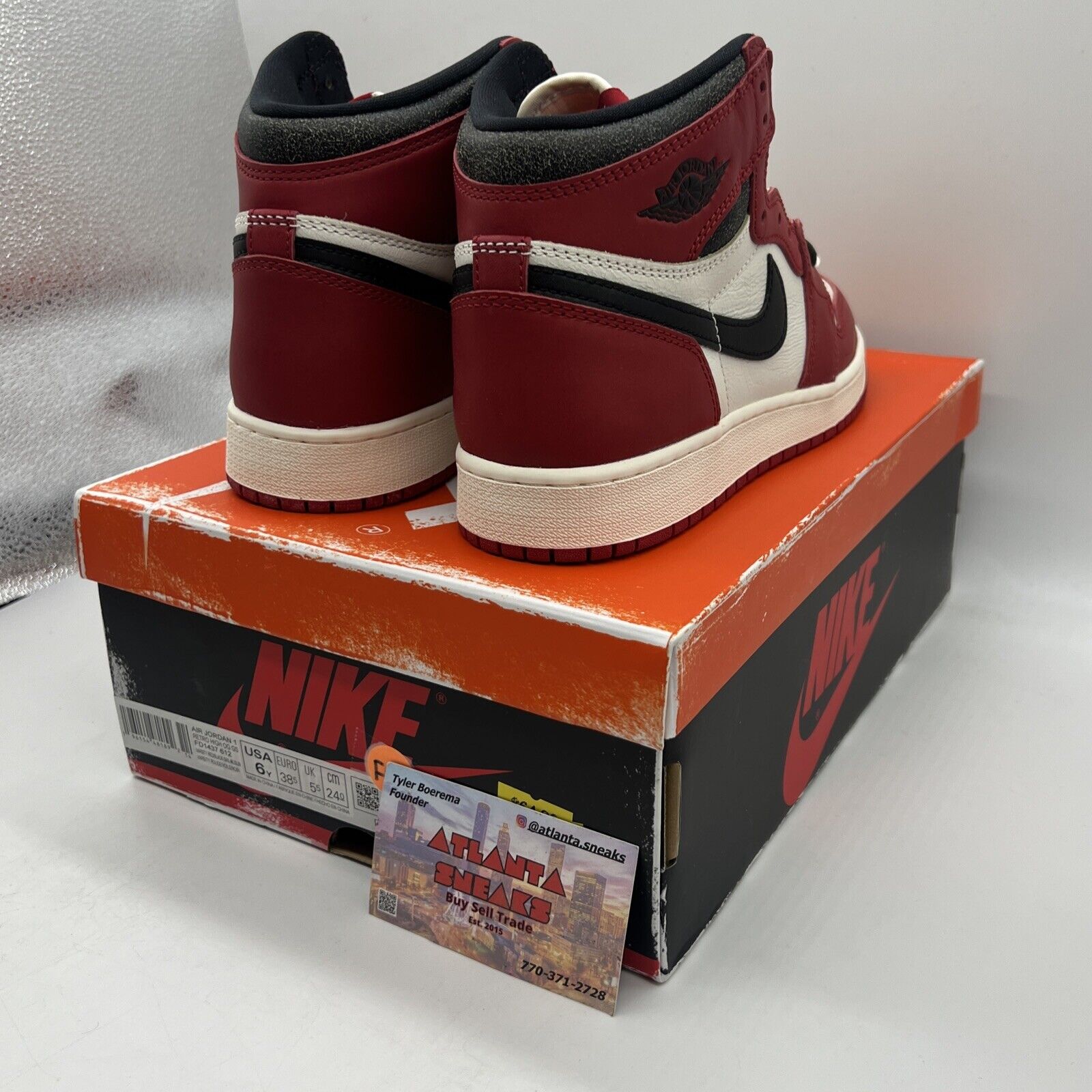 Size 6Y - Jordan 1 Retro High OG Chicago Lost & Found 2022 Brand New Og All