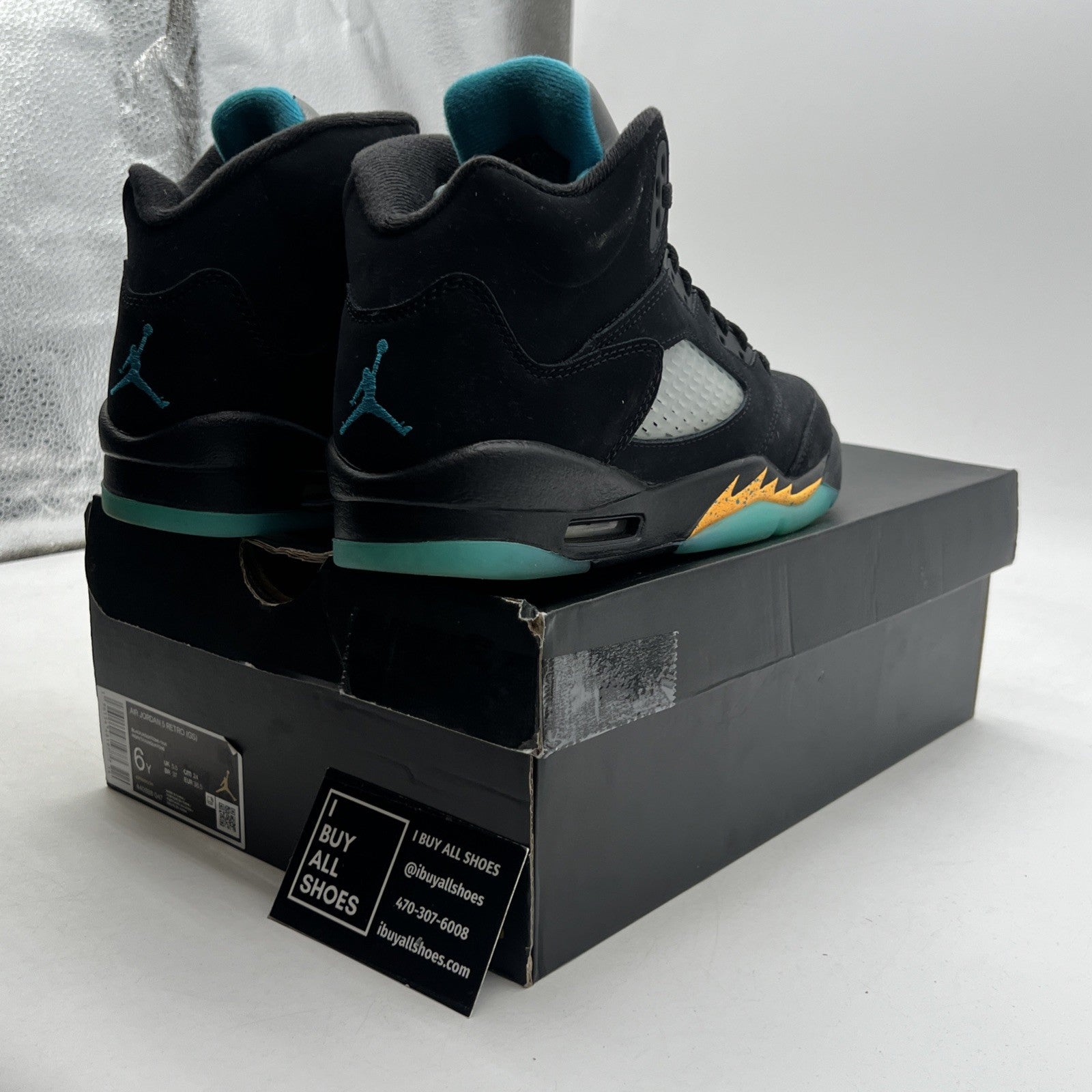 Size 6Y - Air Jordan 5 Retro Mid Aqua (440888-047)
