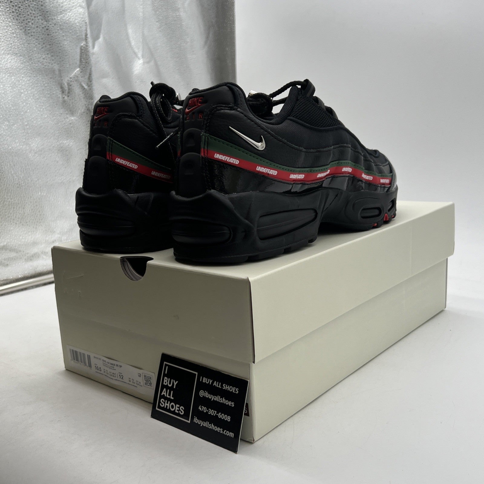 Size 10.5 - Nike Undefeated x Air Max 95 Black (IB4453-001)