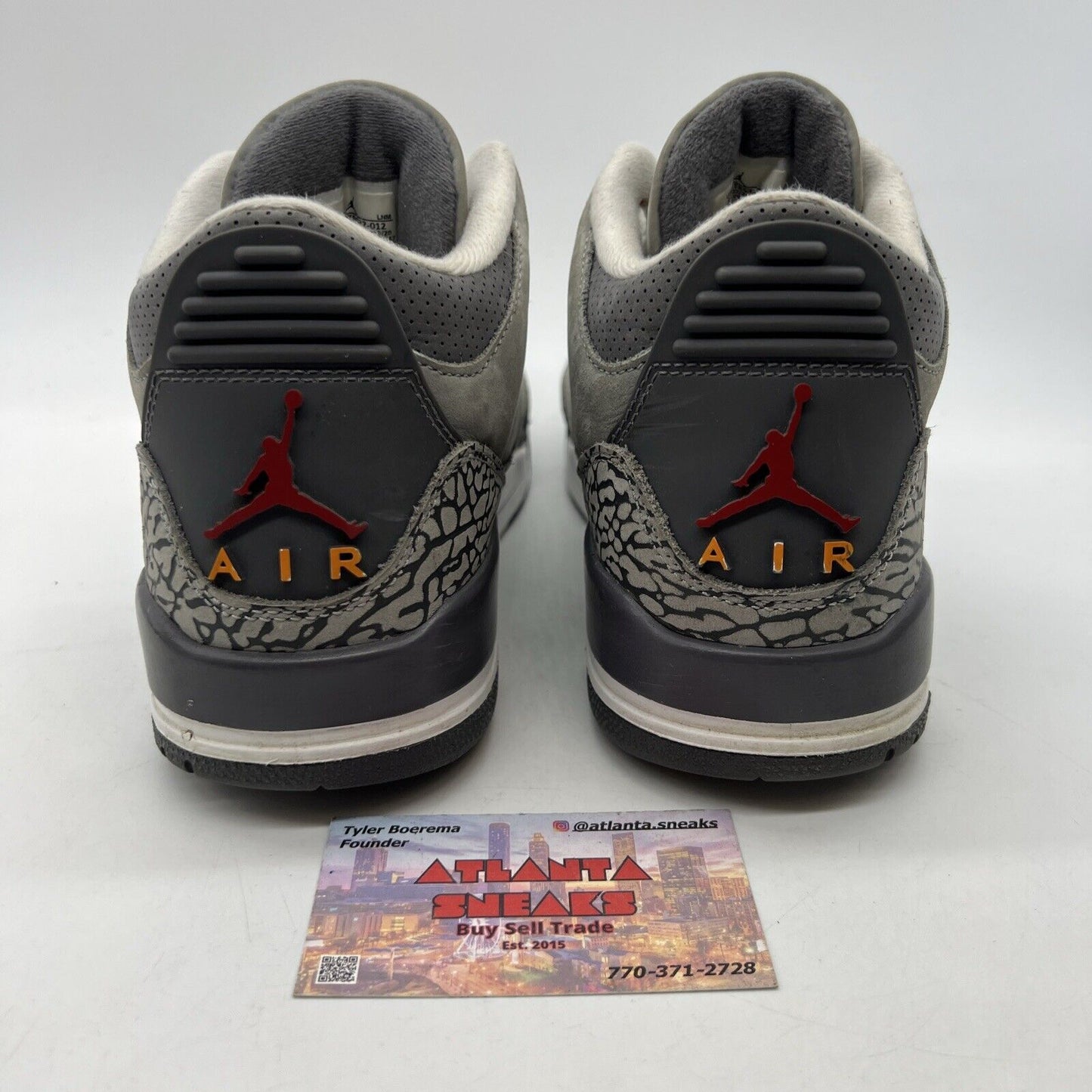 Size 9 - Jordan 3 Retro Mid Cool Grey Red Orange Suede (CT9532-012)