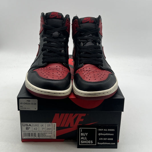 Size 8.5 - Air Jordan 1 Retro OG High Banned, Bred (555088-001)