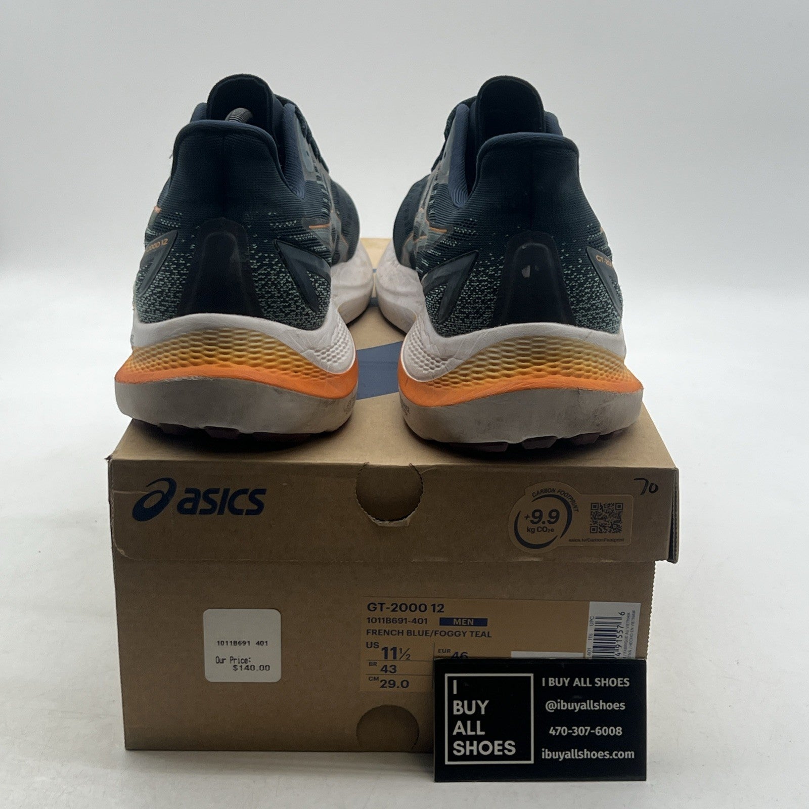 Size 11.5 - Asics GT 2000 12 French Blue Foggy Teal (1011B691-401)