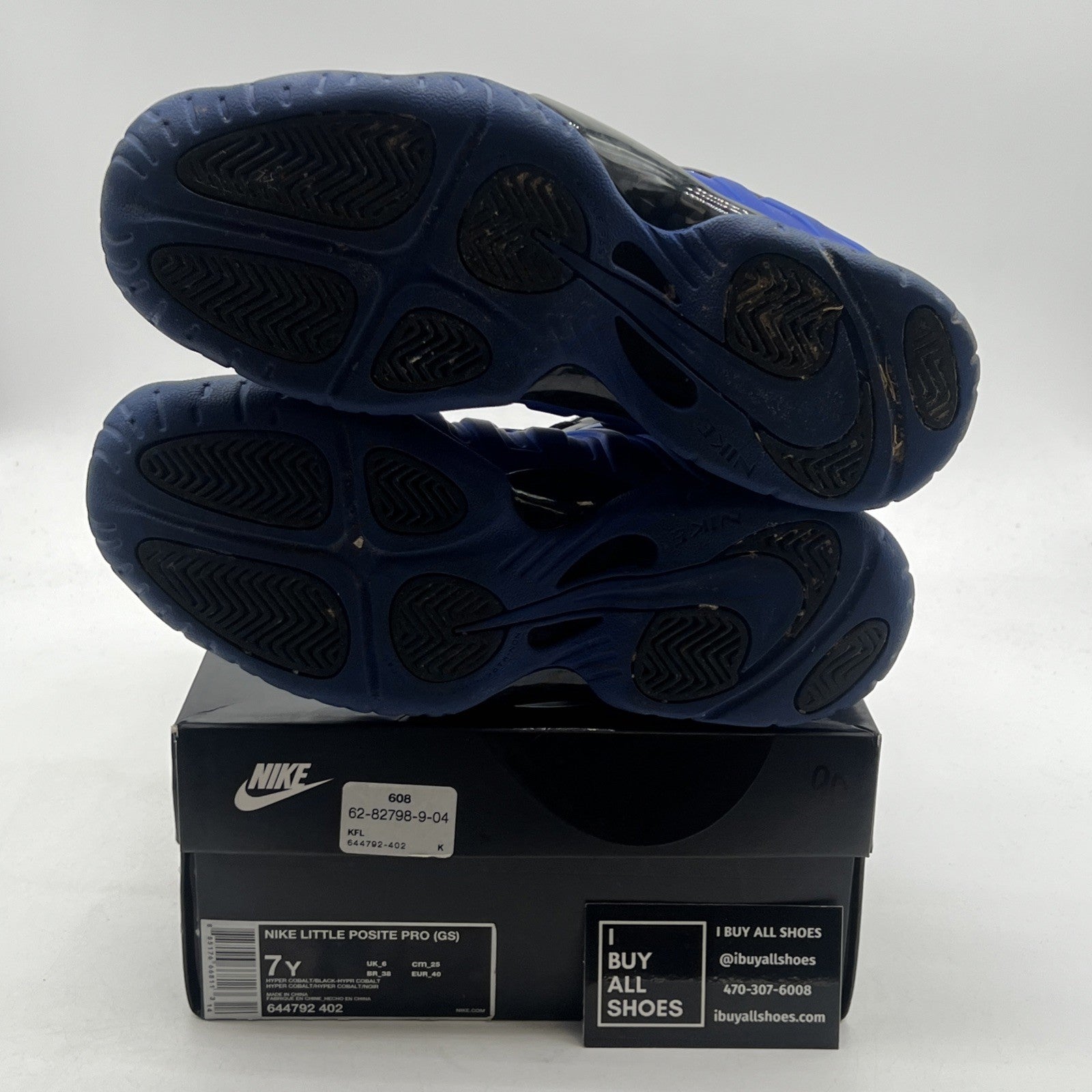 Size 7Y - Nike Little Posite Pro GS Hyper Cobalt Shoes (64479-402)
