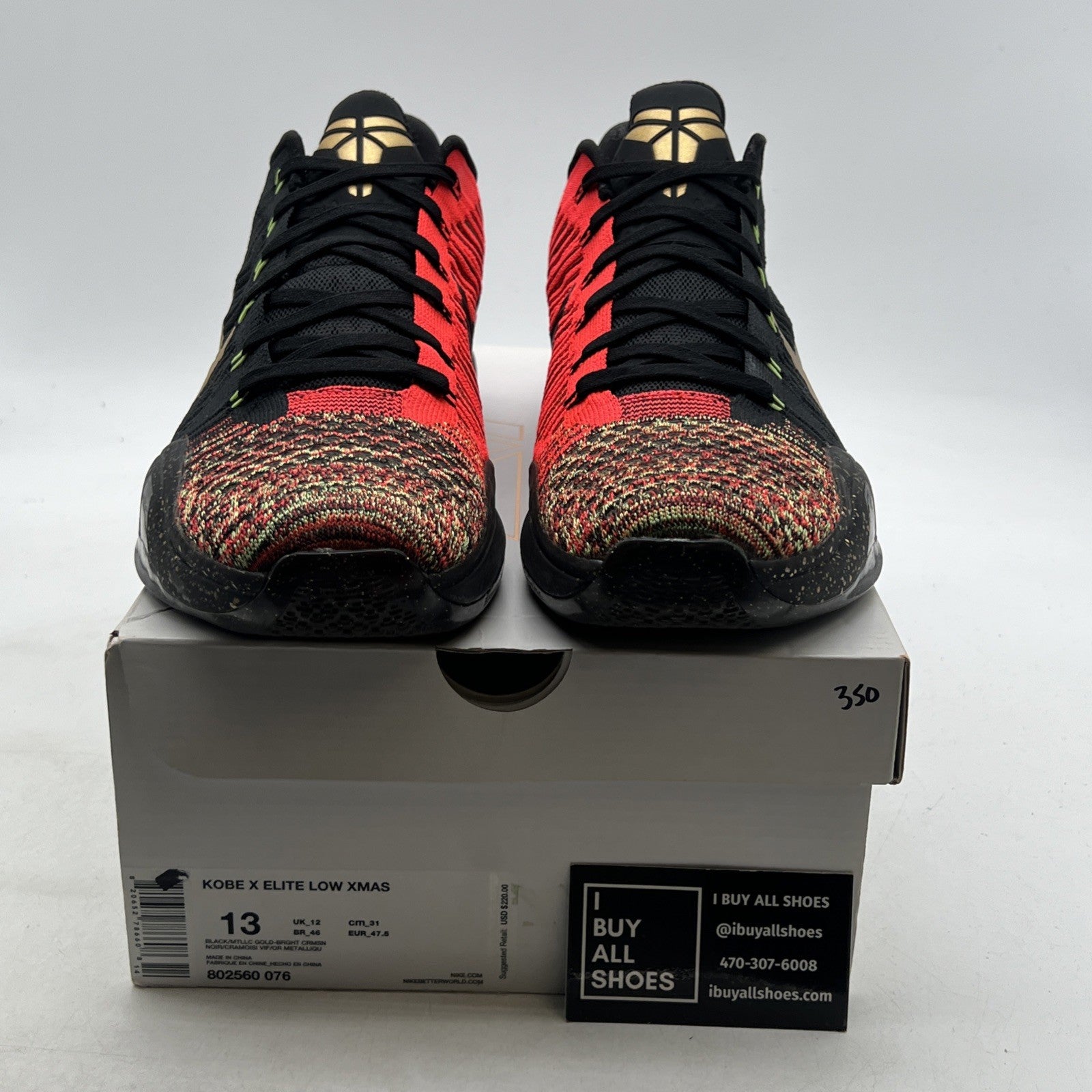 Size 13 - Nike Kobe 10 Elite Low Christmas (802560-076)