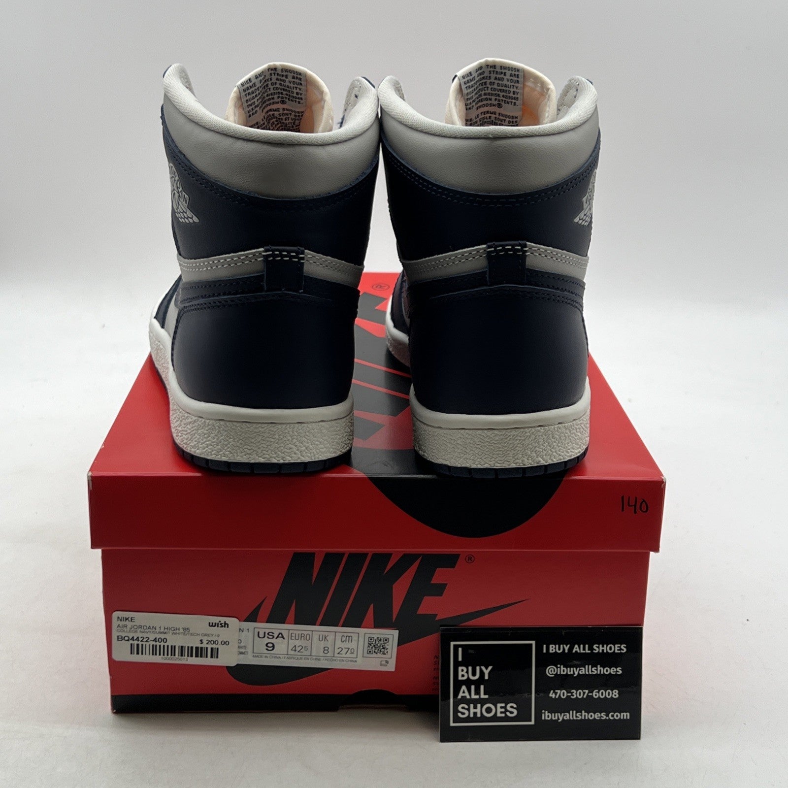 Size 9 - Air Jordan 1 Retro '85 High Georgetown (BQ4422-400)
