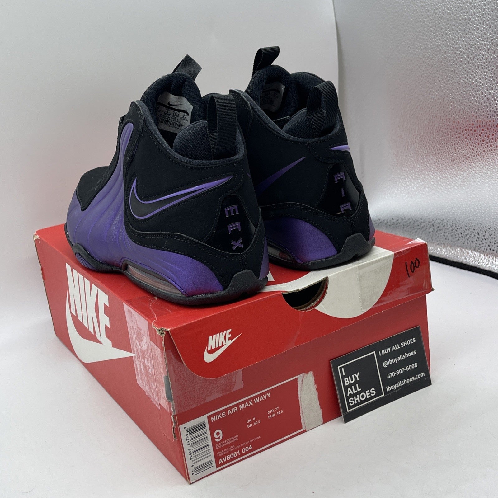 Size 9 - Nike Air Max Wavy Eggplant Black Purple (AV8061-004)