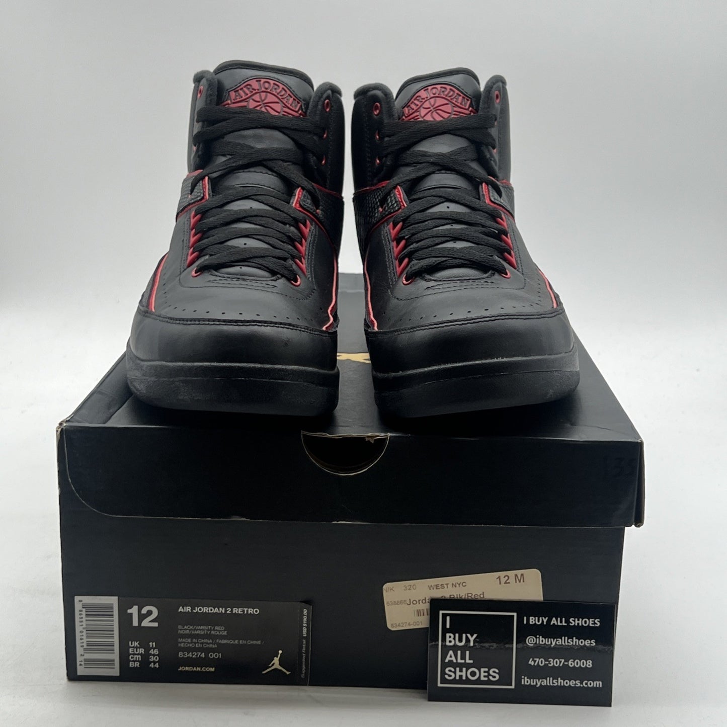 Size 12 - Air Jordan 2 Retro Alternate 87 (834274-001)