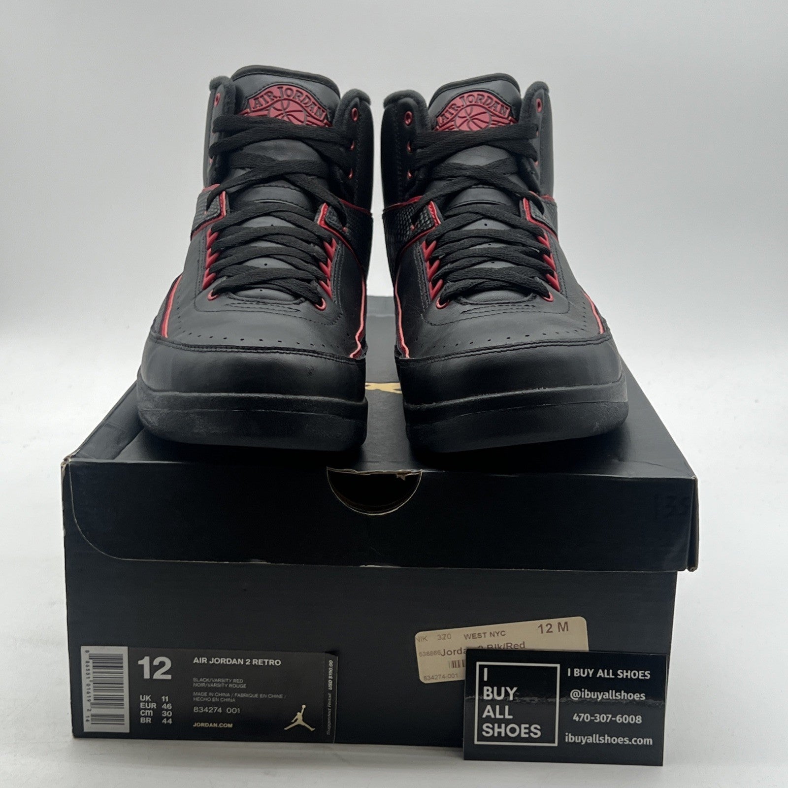 Size 12 - Air Jordan 2 Retro Alternate 87 (834274-001)