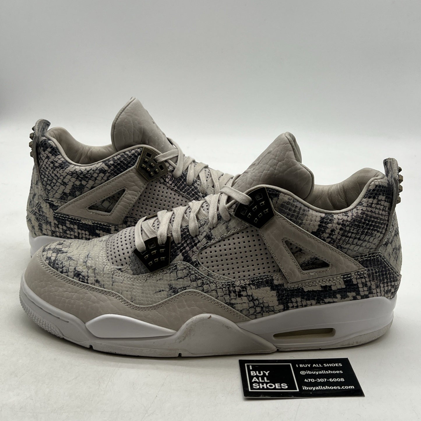 Size 14 - Air Jordan 4 Retro Premium Snakeskin (819139-030)