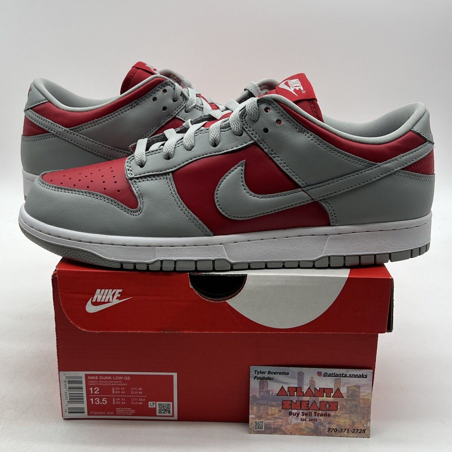 Size 12 - Nike Dunk CO.JP 2024 Low Ultraman Red Grey White Leather (FQ6965-600)