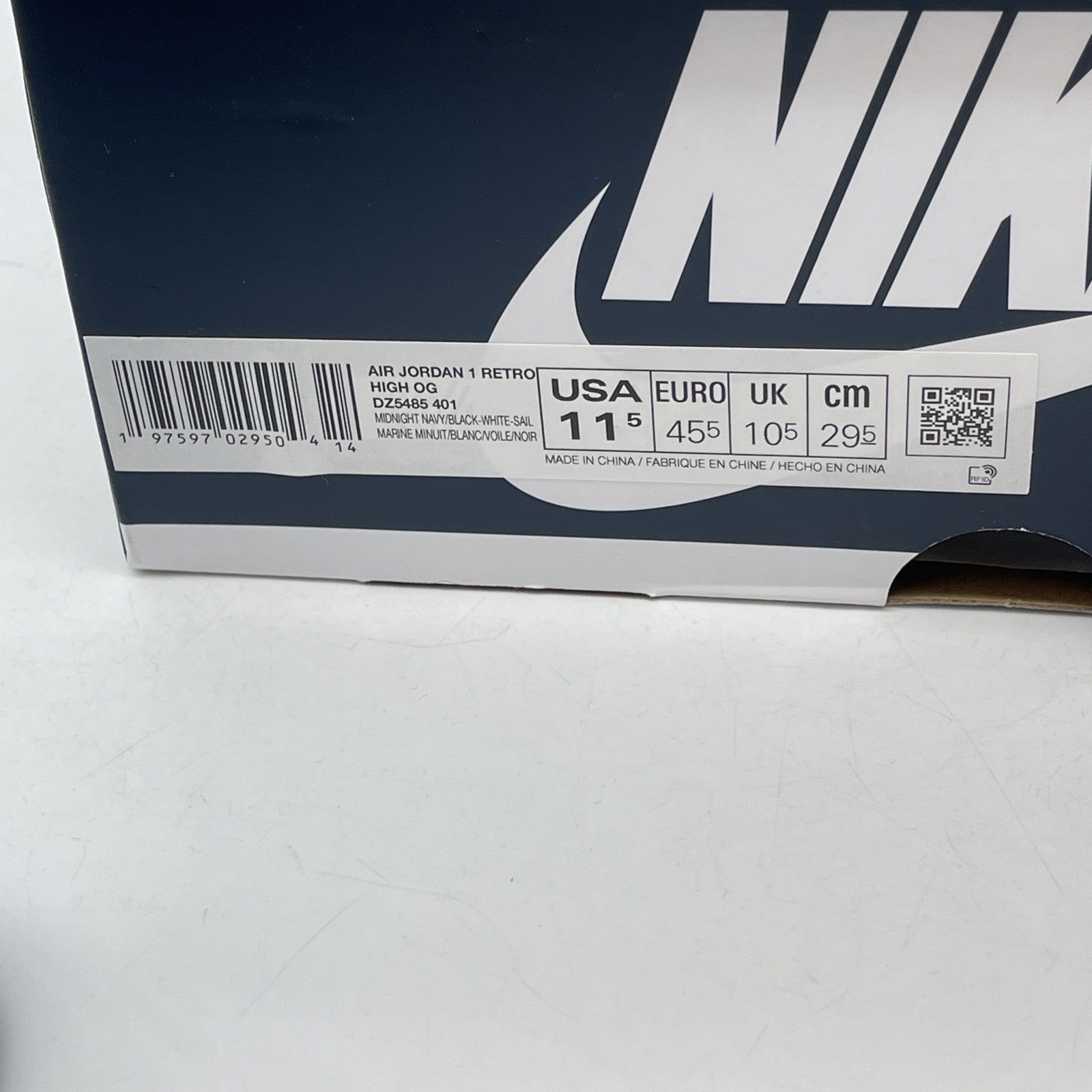 Size 11.5 - Air Jordan 1 Retro OG High Midnight Navy (DZ5485-401)