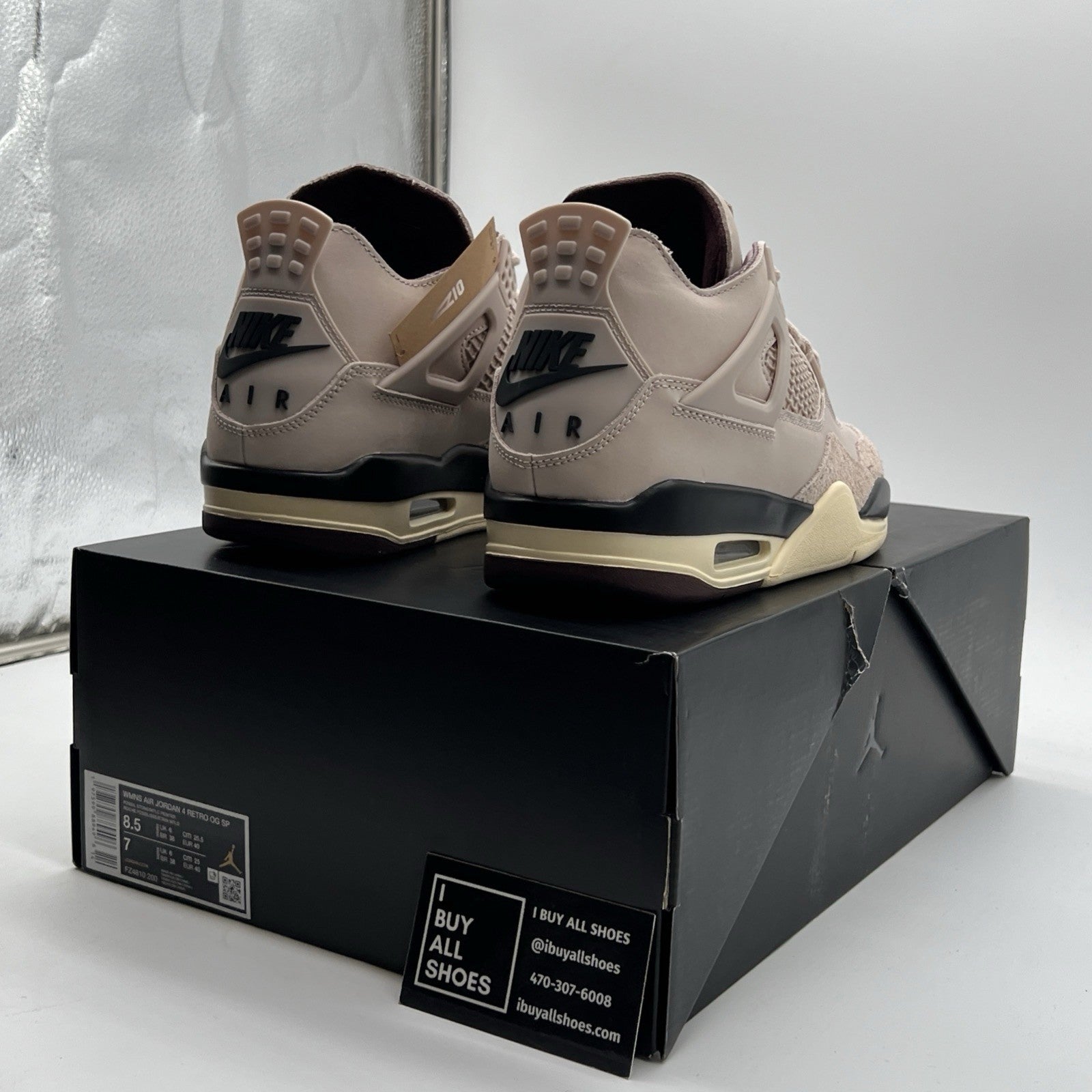 Size 8.5 - A Ma Maniére x Air Jordan 4 Retro While You Were Sleeping W