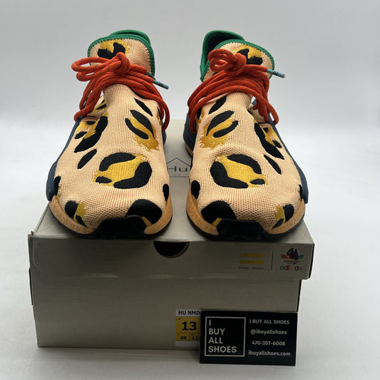 Size 13 - adidas Pharrell x NMD Human Race Animal Print - Pulse Amber (HP3221)