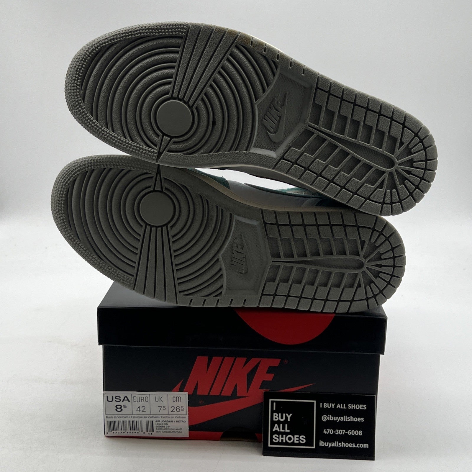 Size 8.5 - Air Jordan 1 Retro OG High Turbo Green (555088-311)