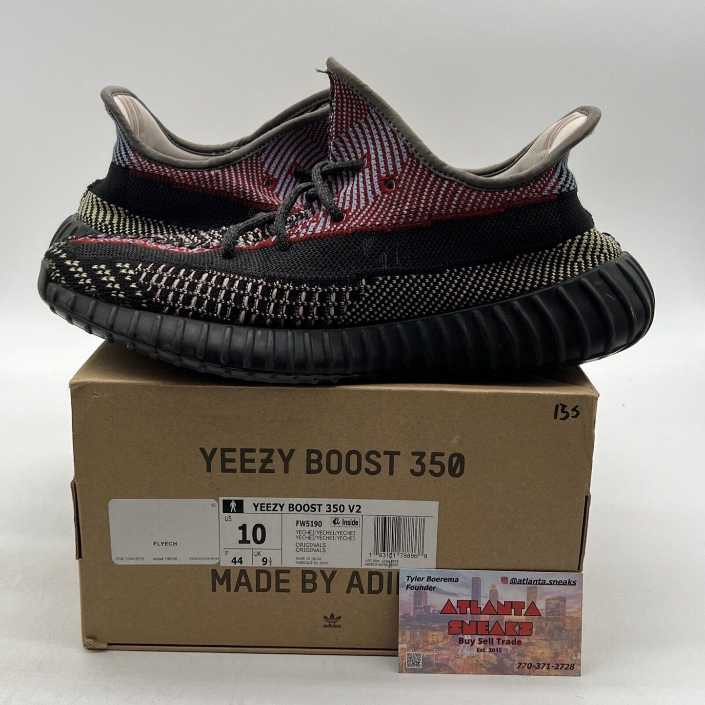 Size 10 - adidas Yeezy Boost 350 V2 Yecheil Non-Reflective (FW5160)