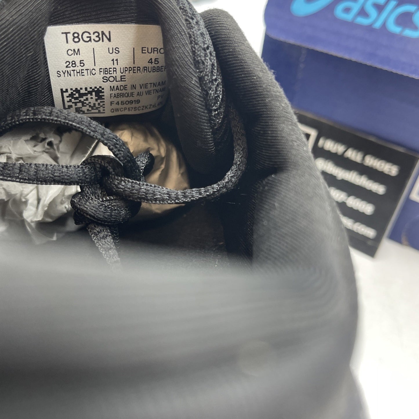 Size 11 - Asics Gel Quantum 360 Knit 2 Black (T8G3N)