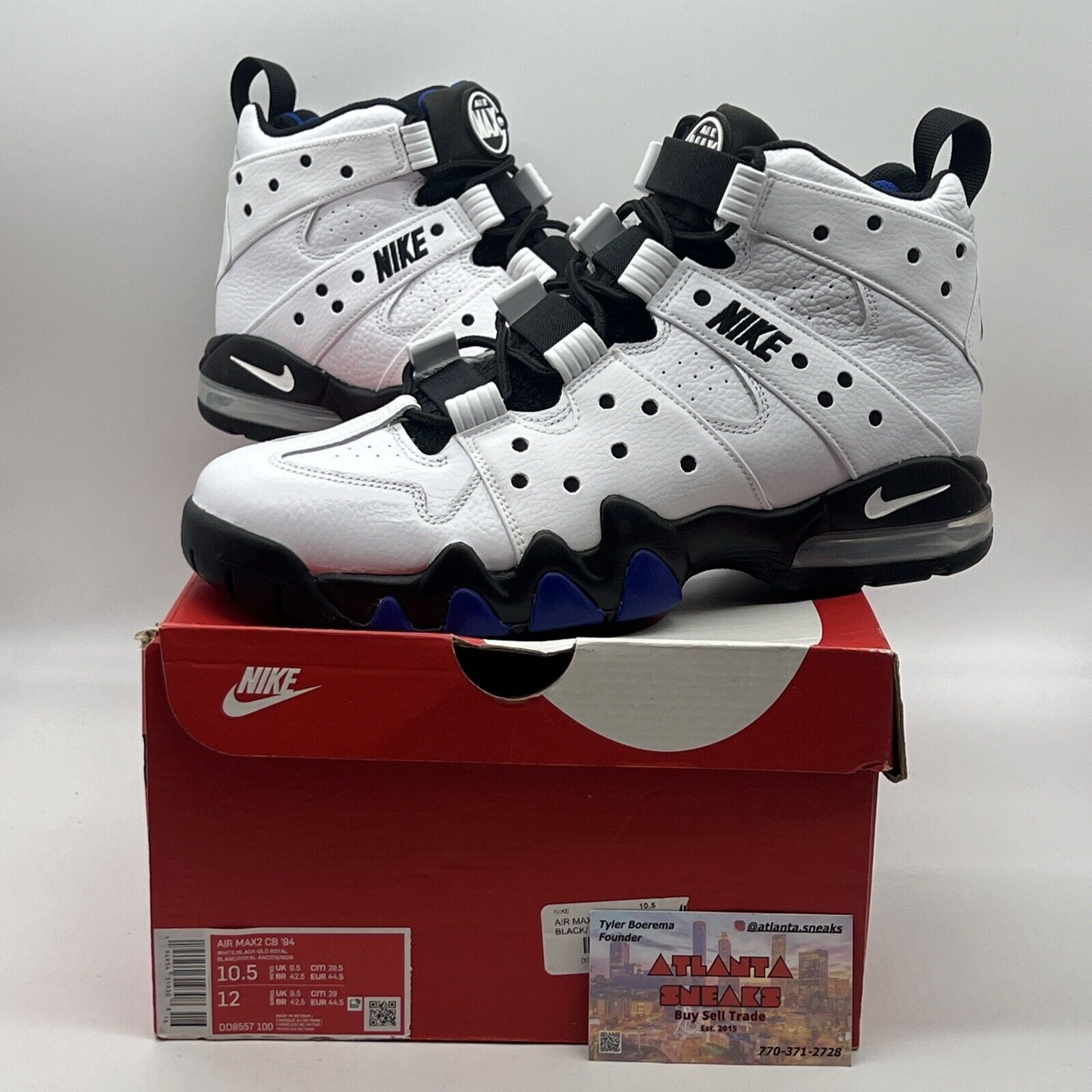 Size 10.5 - Nike Air Max CB 94 Retro 2020 White Varsity Purple Brand New