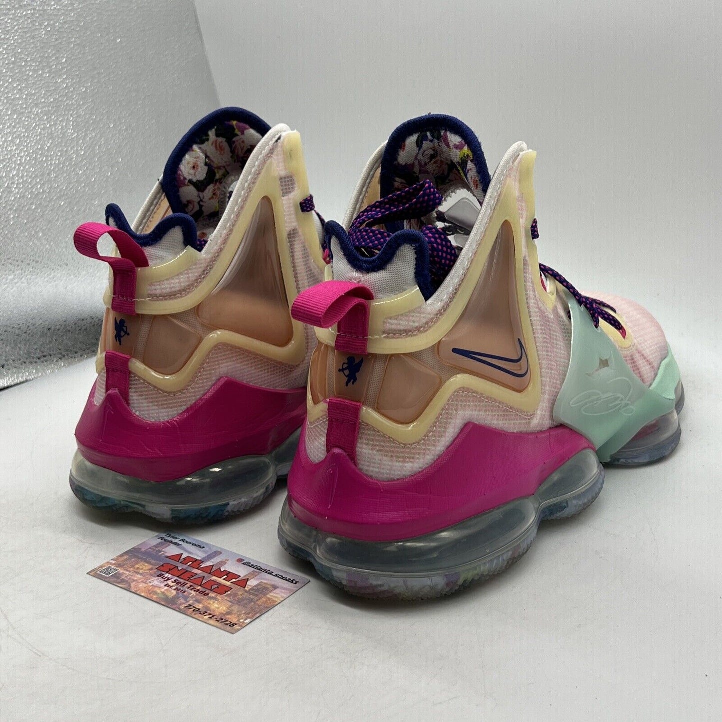 Size 13 - Nike LeBron 19 EP Valentine's Day Mint Purple Pink Blue (DH8459-900)