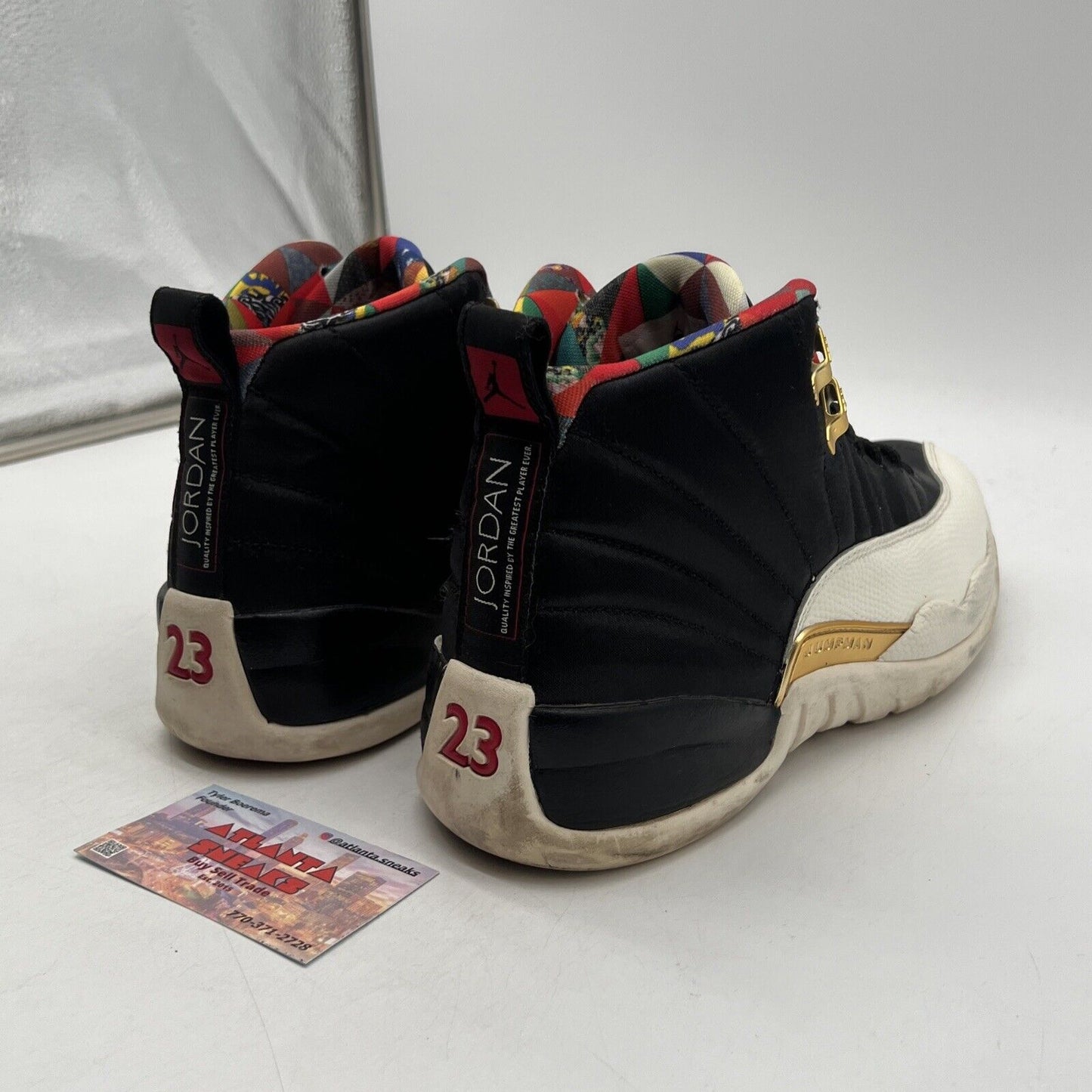 Size 9.5 - Air Jordan 12 Retro 2019 Chinese New Year Black White  (CI2977-006)