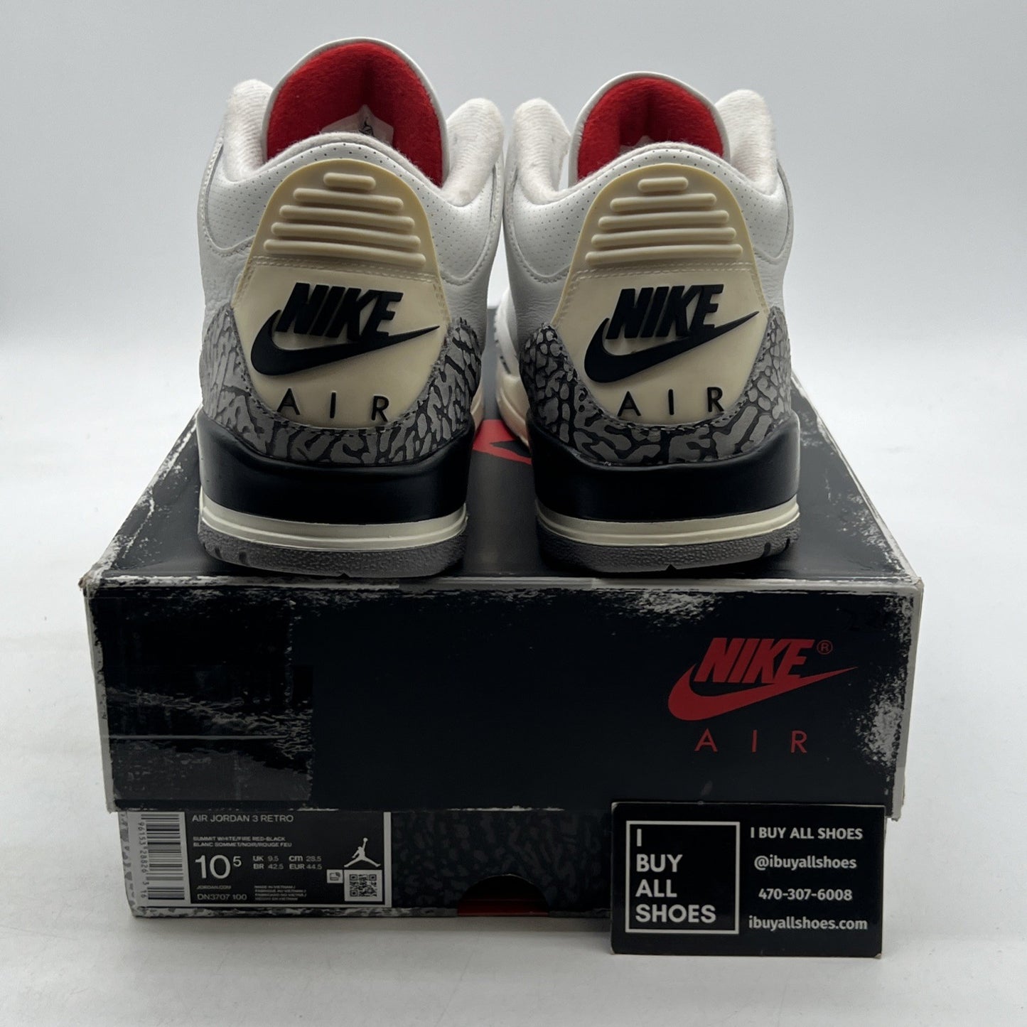Size 10.5 - Air Jordan 3 Retro Mid White Cement Reimagined (DN3707-100)